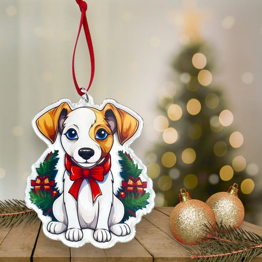 Acrylic Pet ornament, Christmas Ornament, Pet Memorial Ornament,Christmas Photo Ornament, Pet Portrait