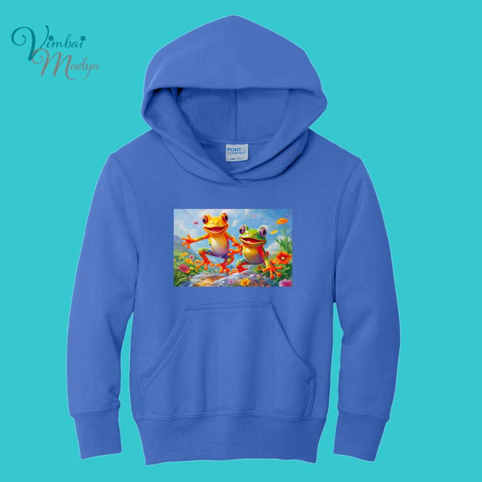 Youth Frog Mushroom Psychedelic  Kawaii Frog Sweater Hoodie :  frog and toad couples Gift  for Book lovers .Best Friend .  Fall Winter Essential