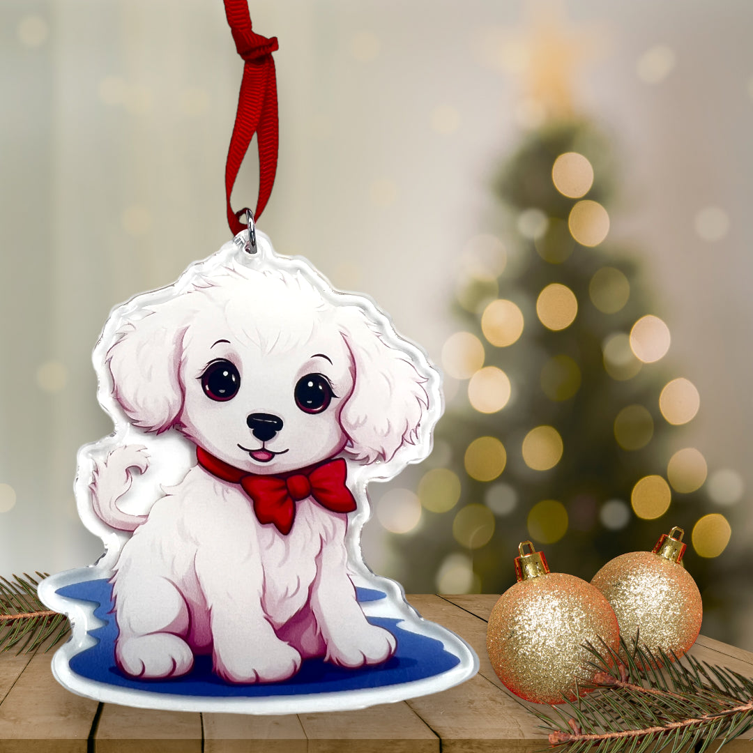 Acrylic Pet ornament, Christmas Ornament, Pet Memorial Ornament,Christmas Photo Ornament, Pet Portrait