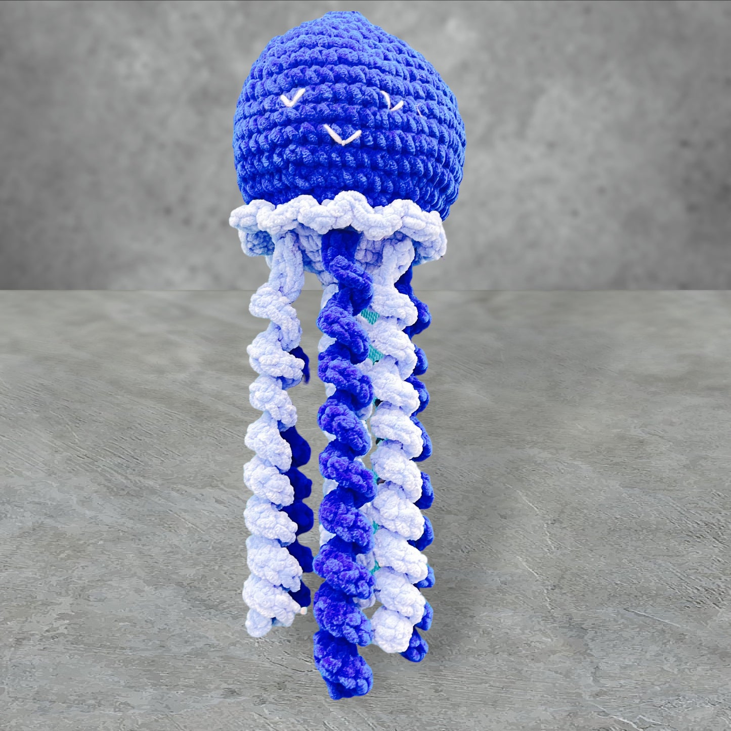 Jellyfish Handmade Crochet stuffed Doll for Montessori Play, Nursery Decor, and Baby Shower Gifts . Granddaughter, niece, nephew & grandson