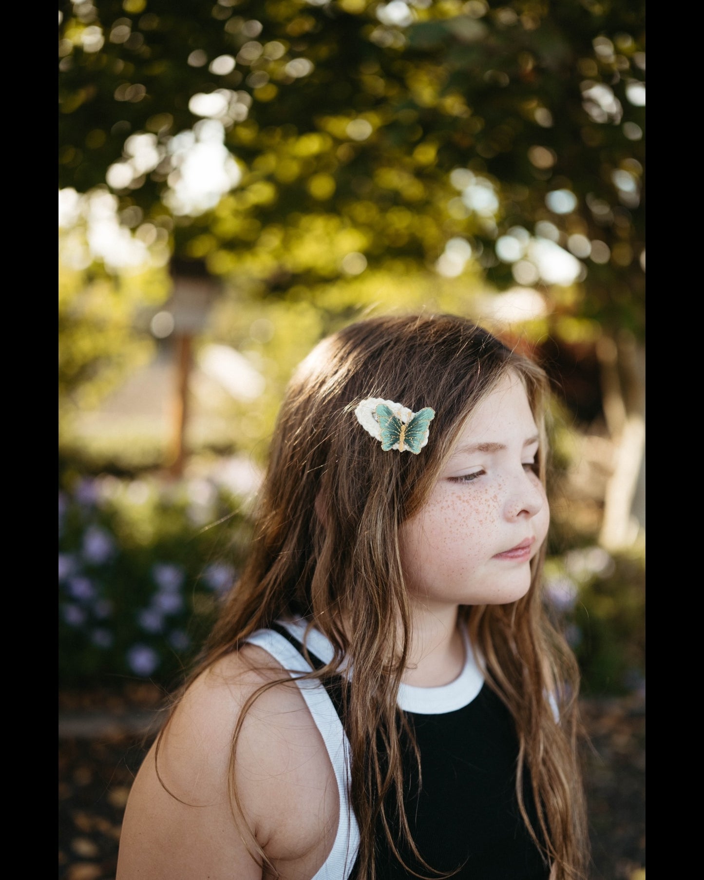 Crochet Trim Snap Hair Clips, Hair barrettes for kids