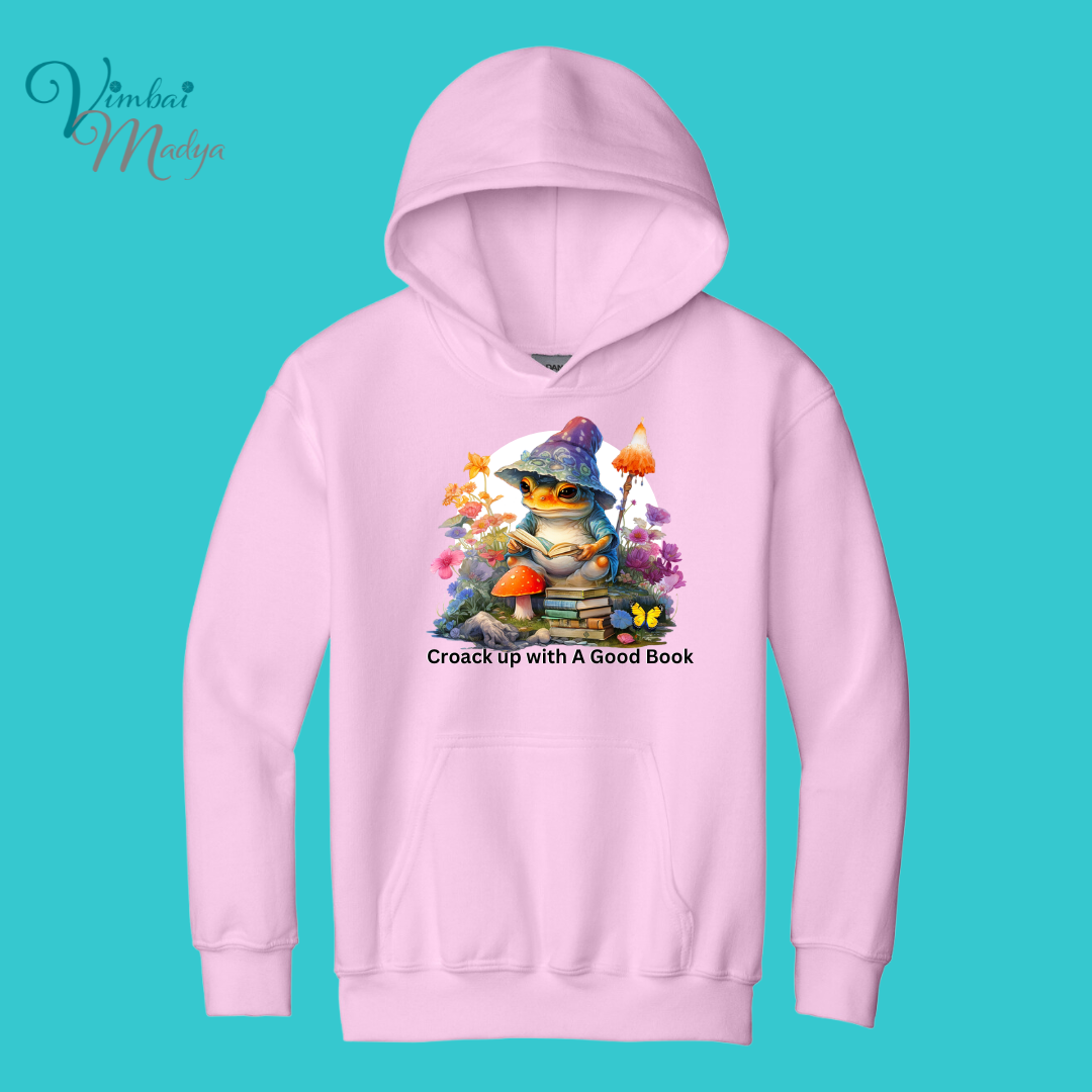 Youth Frog Mushroom Psychedelic  Kawaii Frog Sweater Hoodie :  frog and toad couples Gift  for Book lovers .Best Friend .  Fall Winter Essential