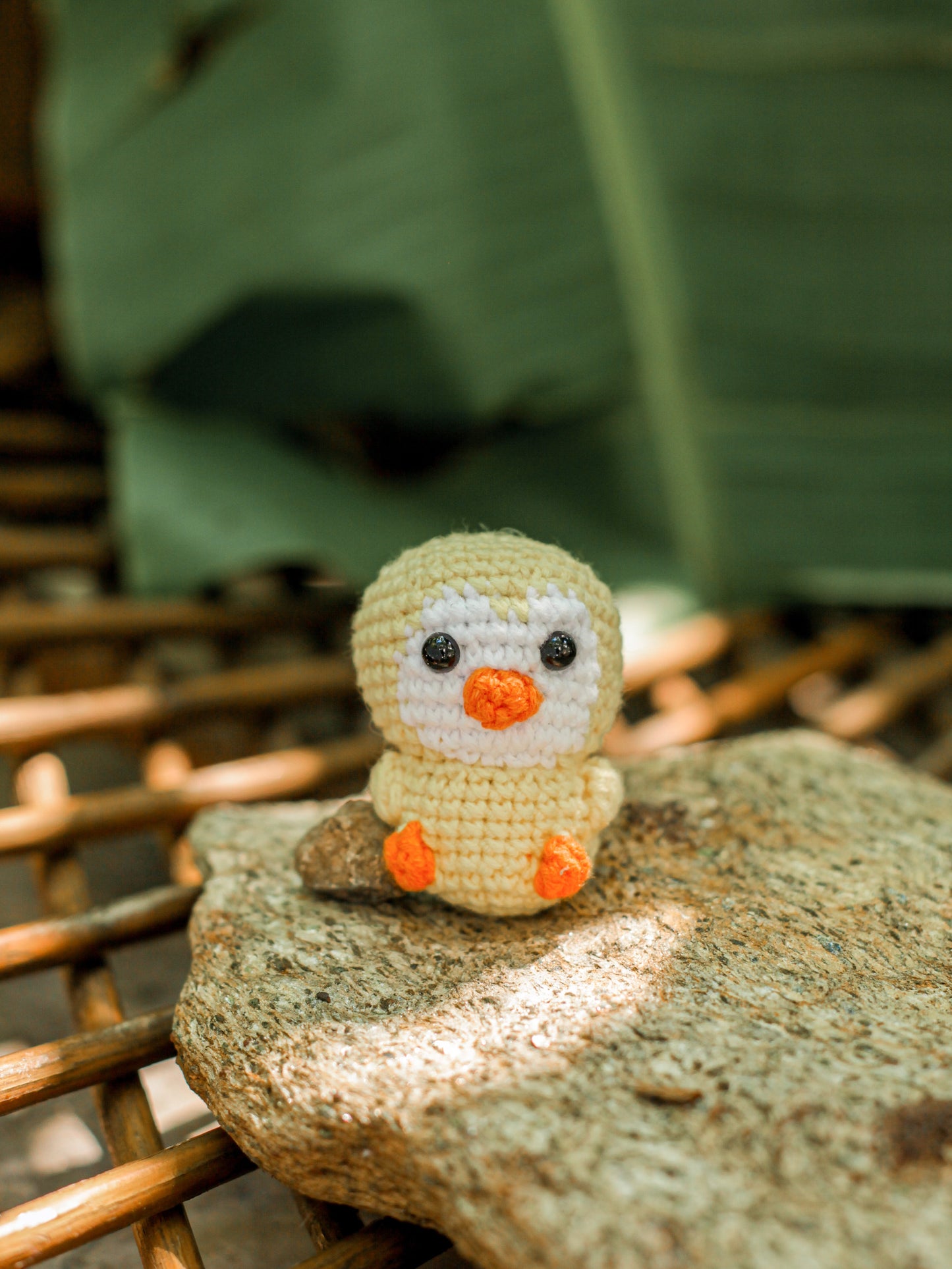 Duck Crochet Miniature Doll . Perfect Sensory Fidget Toy . Car and Office Desk Decor . Pocket Hug, Cute DIY Baby Mobile and Stocking Stuffer