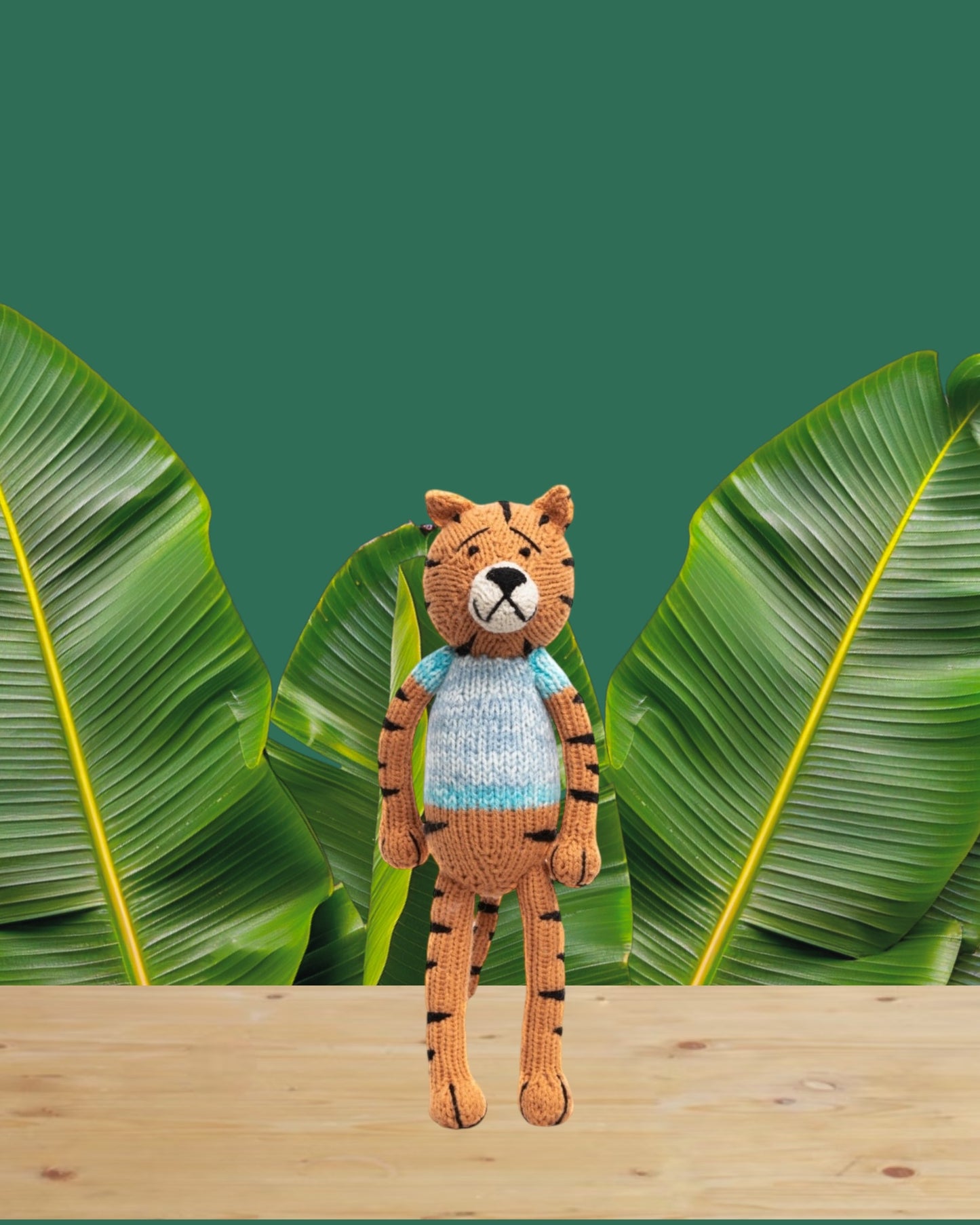 Tiger safari animal, Handmade stuffed Doll for Montessori Play, Nursery Decor, Baby Shower Gifts . Granddaughter, niece, nephew & grandson