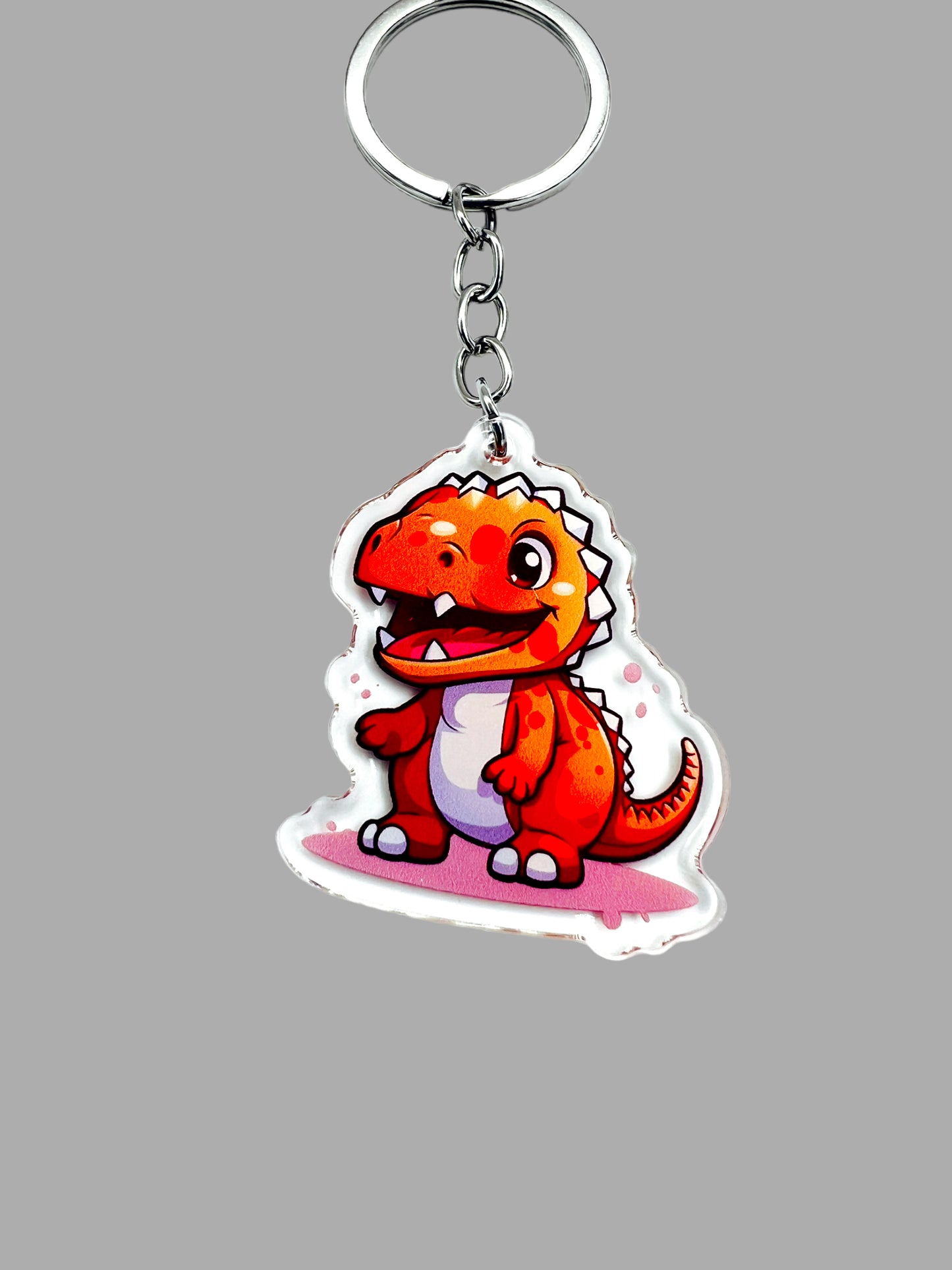 Tyrannosaurus Dinosaur Kawaii Wildlife Acrylic Keychain