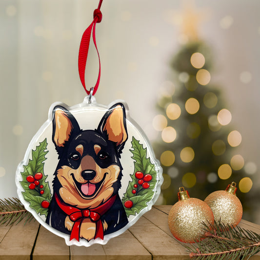 Acrylic Pet ornament, Christmas Ornament, Pet Memorial Ornament,Christmas Photo Ornament, Pet Portrait