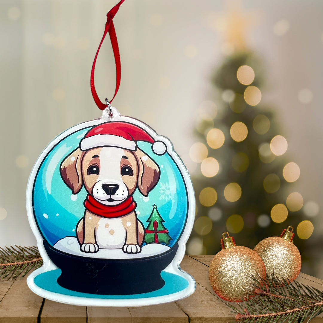 Acrylic Pet ornament, Christmas Ornament, Pet Memorial Ornament,Christmas Photo Ornament, Pet Portrait