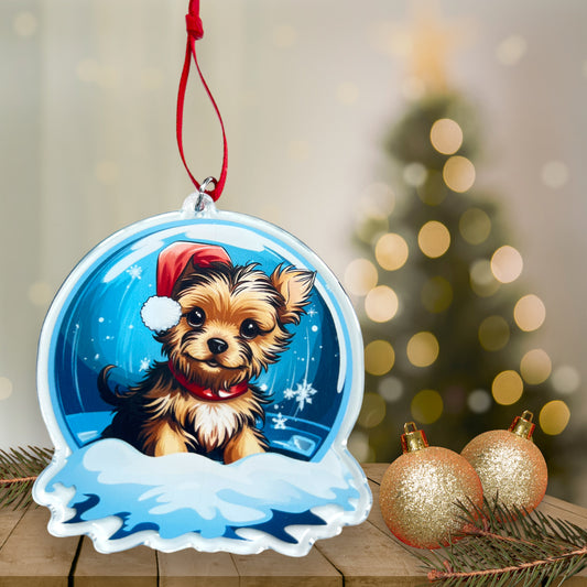 Acrylic Pet ornament, Christmas Ornament, Pet Memorial Ornament,Christmas Photo Ornament, Pet Portrait