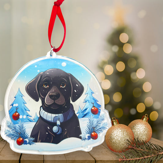 Acrylic Pet ornament, Christmas Ornament, Pet Memorial Ornament,Christmas Photo Ornament, Pet Portrait