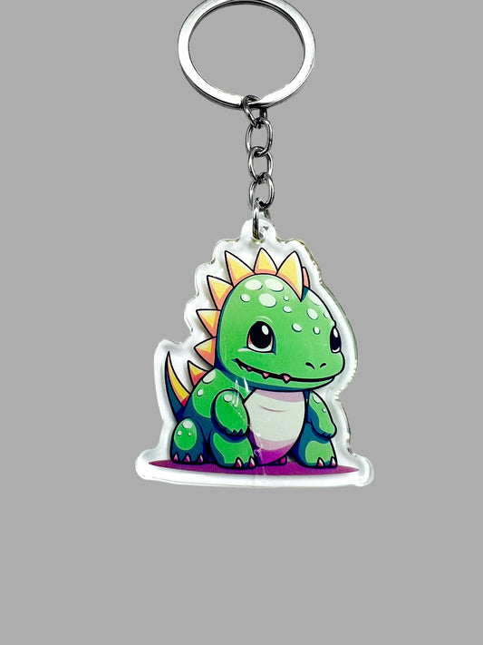 Stegosaurus  Kawaii  Dinosaur Wildlife  Acrylic Keychain