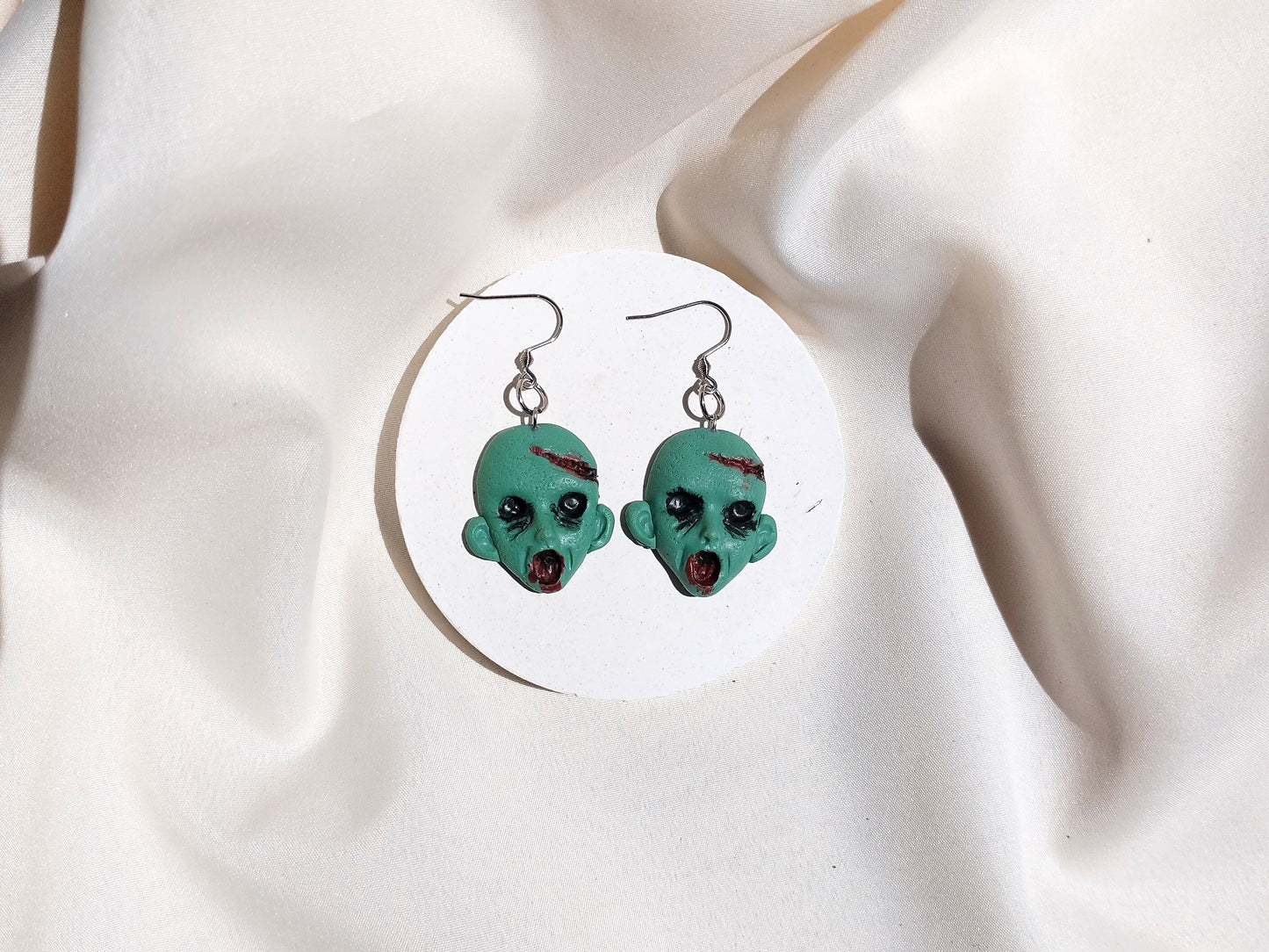 Vampire Witchy polymer clay earrings, halloween spooky witch wican Handmade Dainty  dangle cute minimalist earrings, birthday gift for best friend