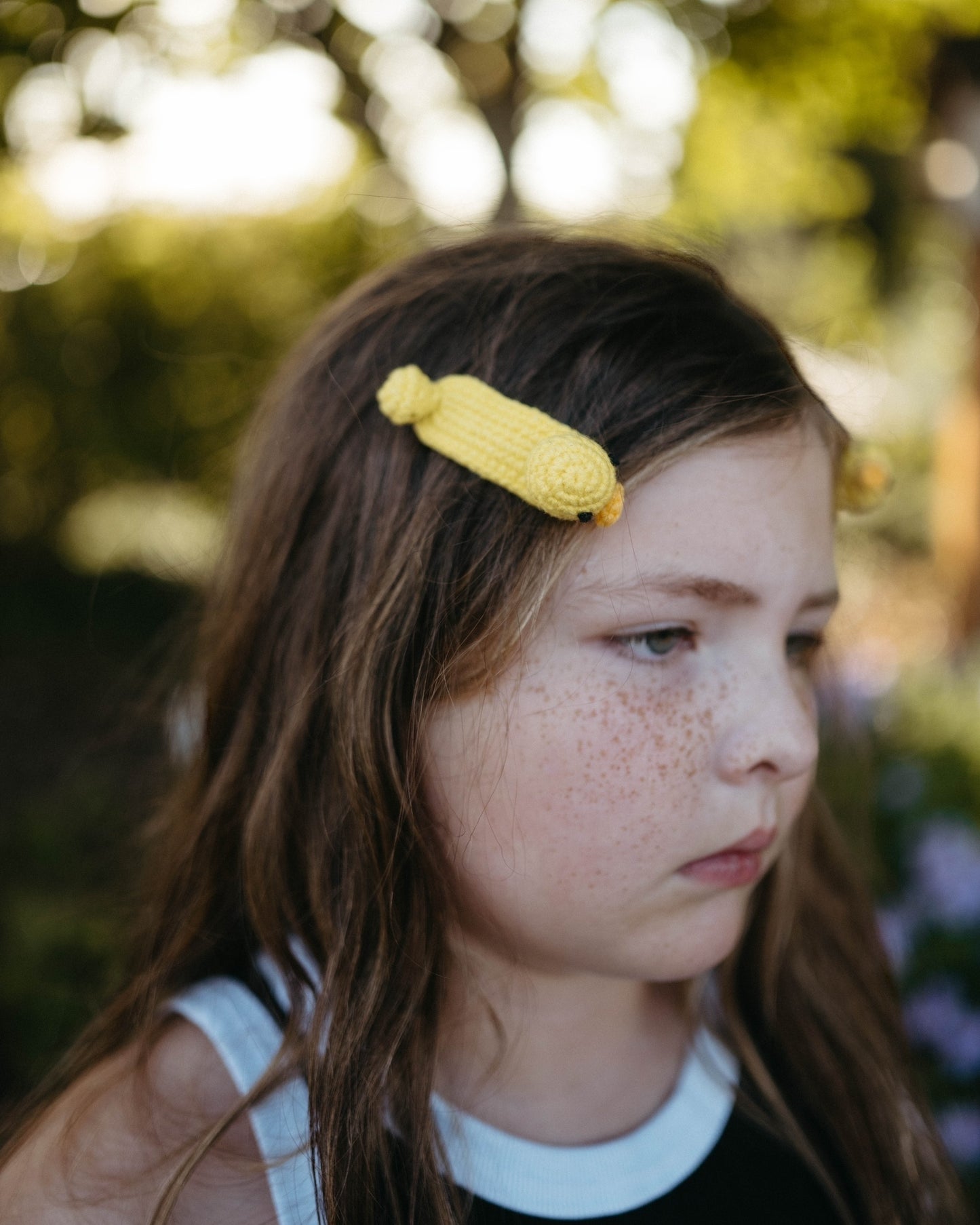 Crochet Trim Snap Hair Clips, Hair barrettes for kids