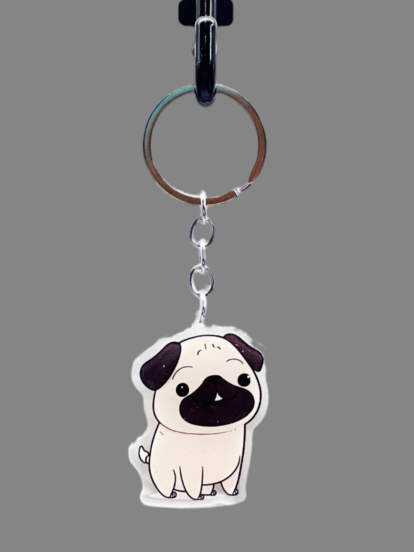 Chihuahua Acrylic Keychain Cute kawaii memorial ornament, pet portrait charm gift  backpack fob, dad car décor, dog mom