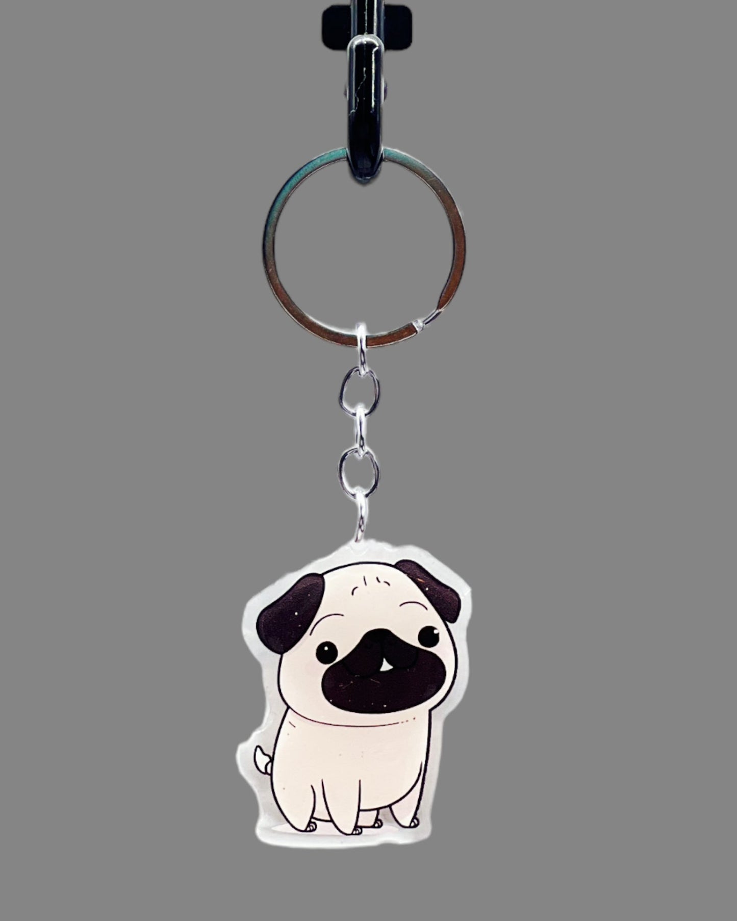 Great Dane Dog Acrylic keychain, Cute kawaii memorial ornament, pet portrait charm gift, backpack photo fob, dad car décor, dog mom gift