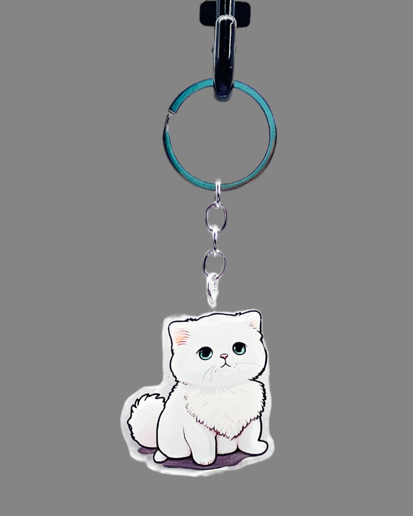 Chihuahua Acrylic Keychain Cute kawaii memorial ornament, pet portrait charm gift  backpack fob, dad car décor, dog mom