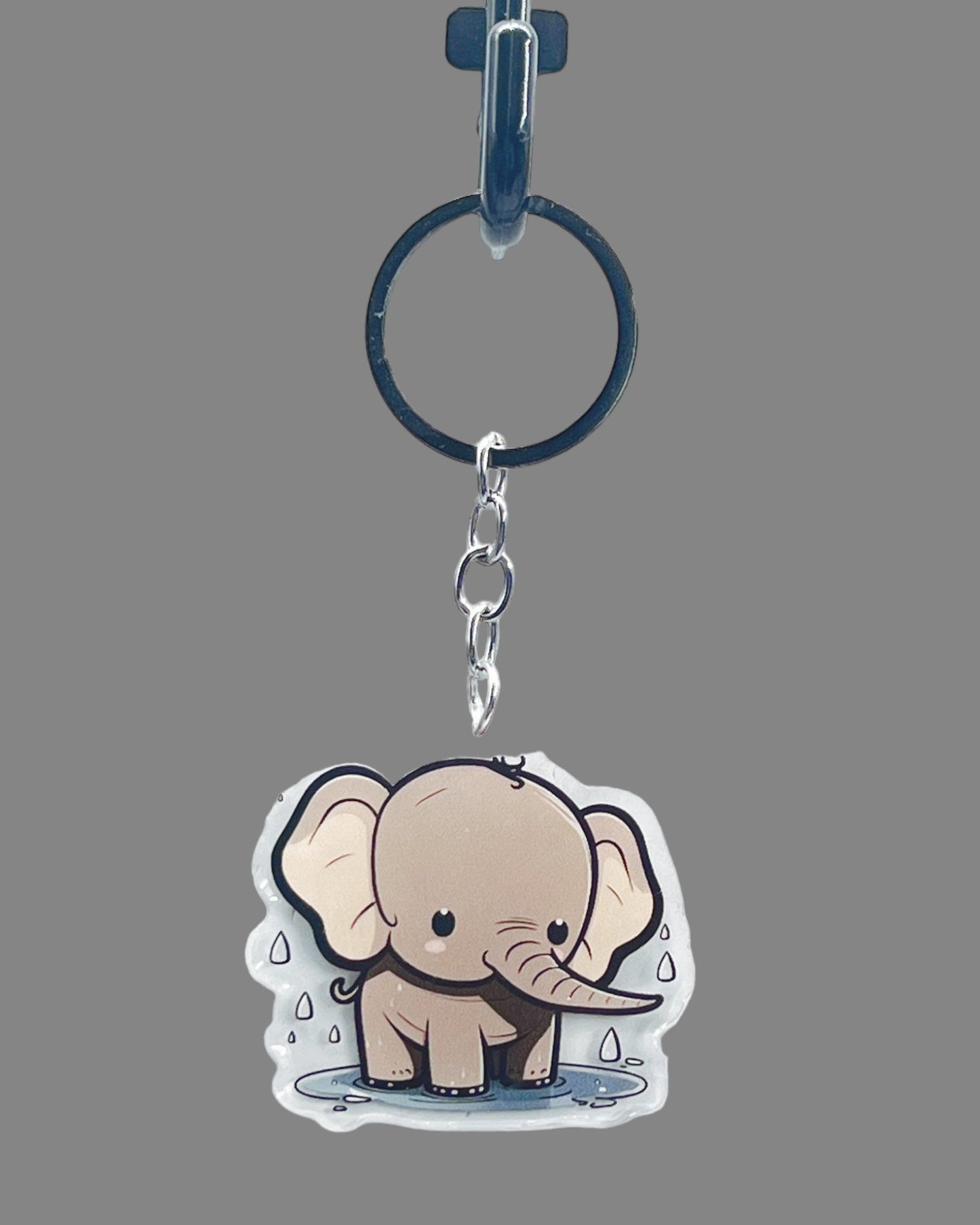 Elephant acrylic keychain