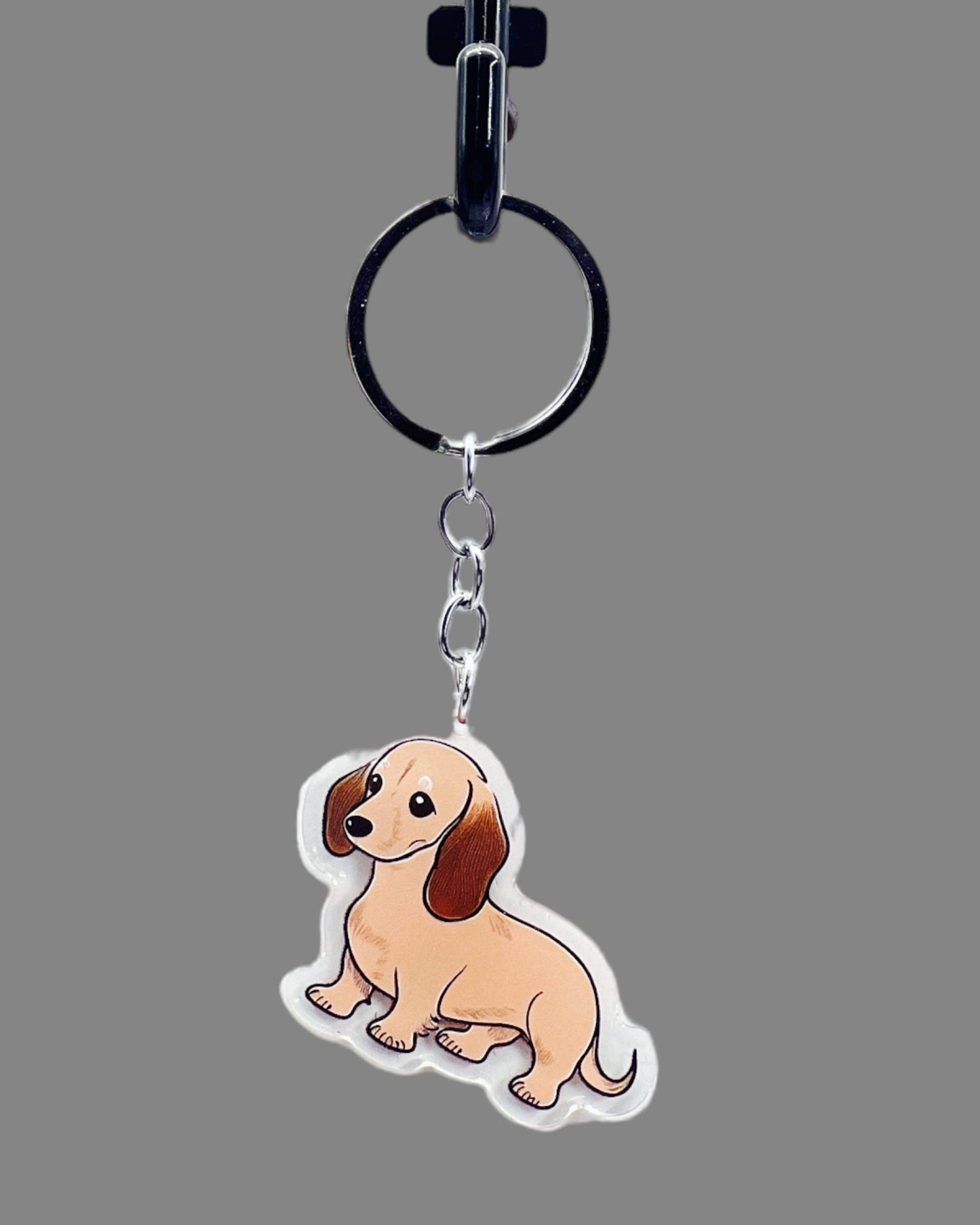 Corgi Dog Acrylic Keychain Cute kawaii memorial ornament, pet portrait charm gift  backpack photo fob, dad car décor, dog mom gift