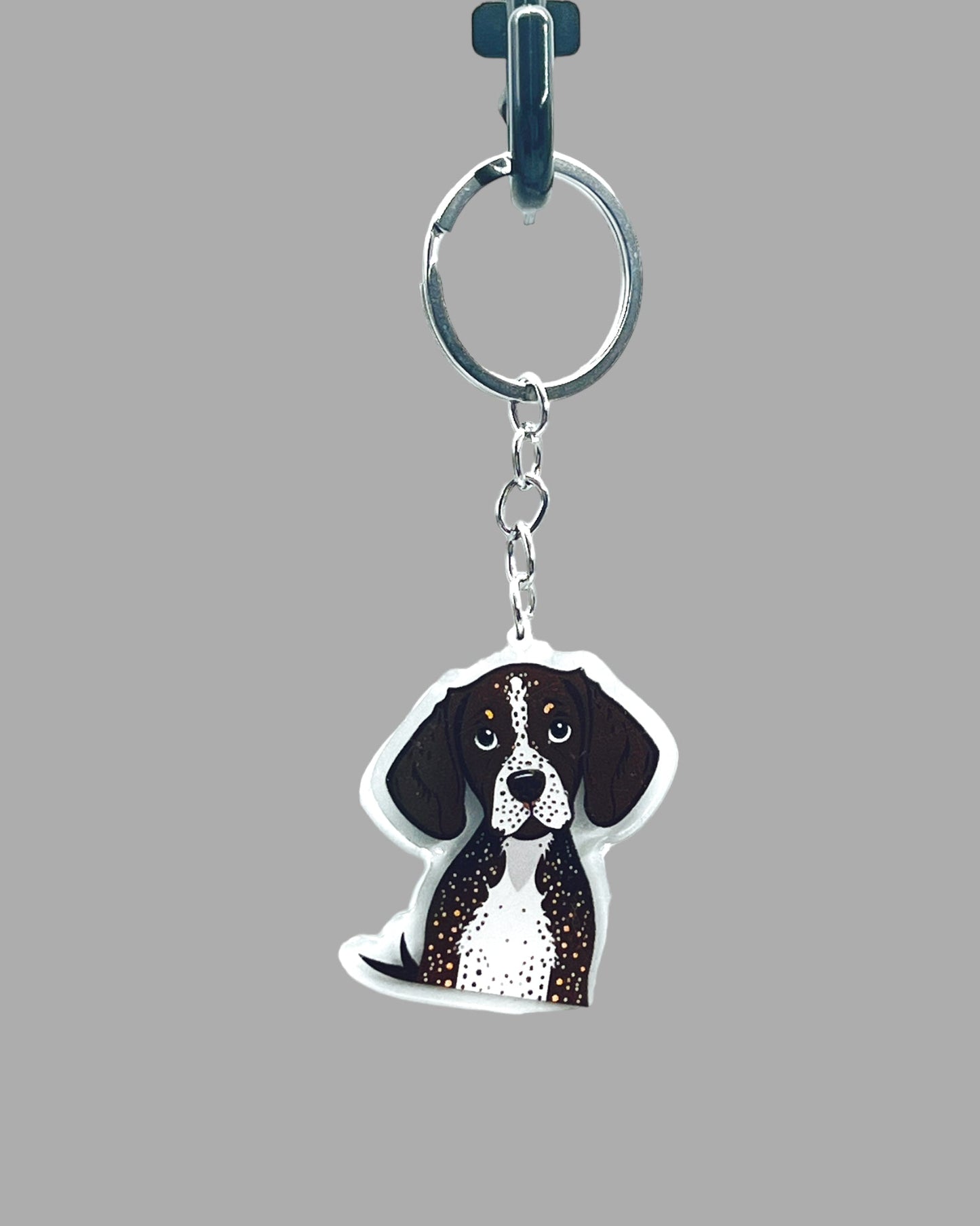 Great Dane Dog Acrylic keychain, Cute kawaii memorial ornament, pet portrait charm gift, backpack photo fob, dad car décor, dog mom gift