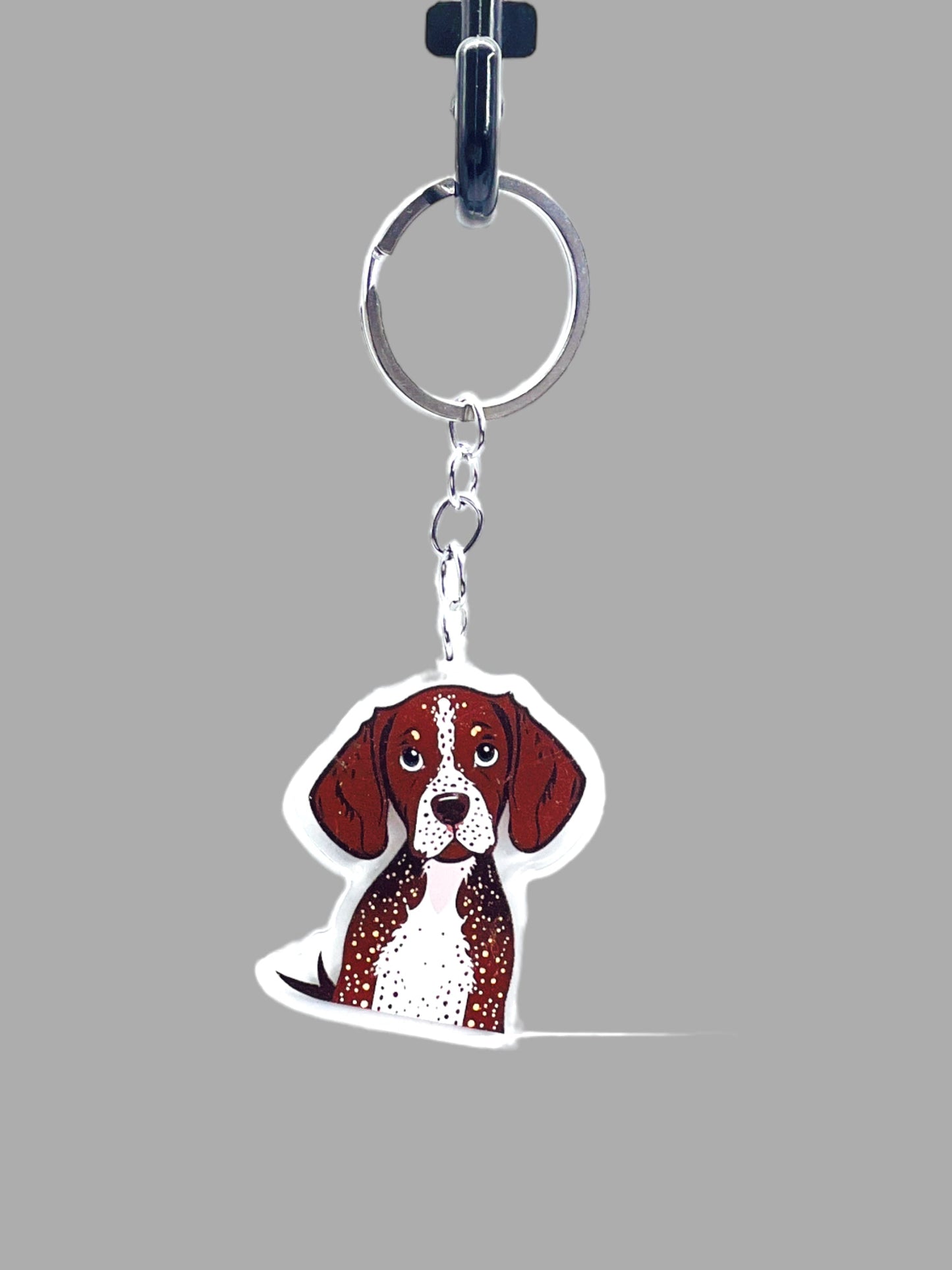 Great Dane Dog Acrylic keychain, Cute kawaii memorial ornament, pet portrait charm gift, backpack photo fob, dad car décor, dog mom gift