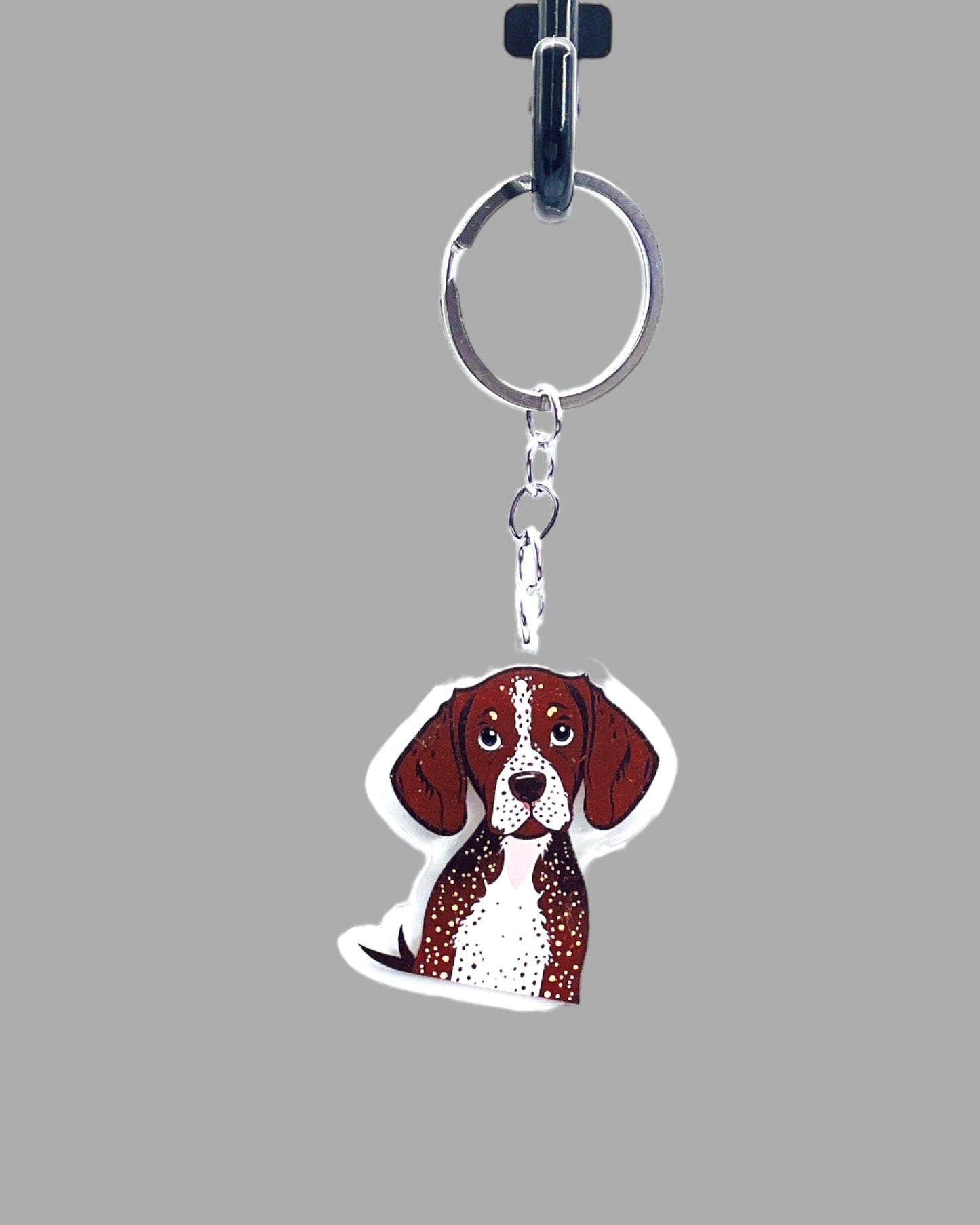 Great Dane Dog Acrylic keychain, Cute kawaii memorial ornament, pet portrait charm gift, backpack photo fob, dad car décor, dog mom gift