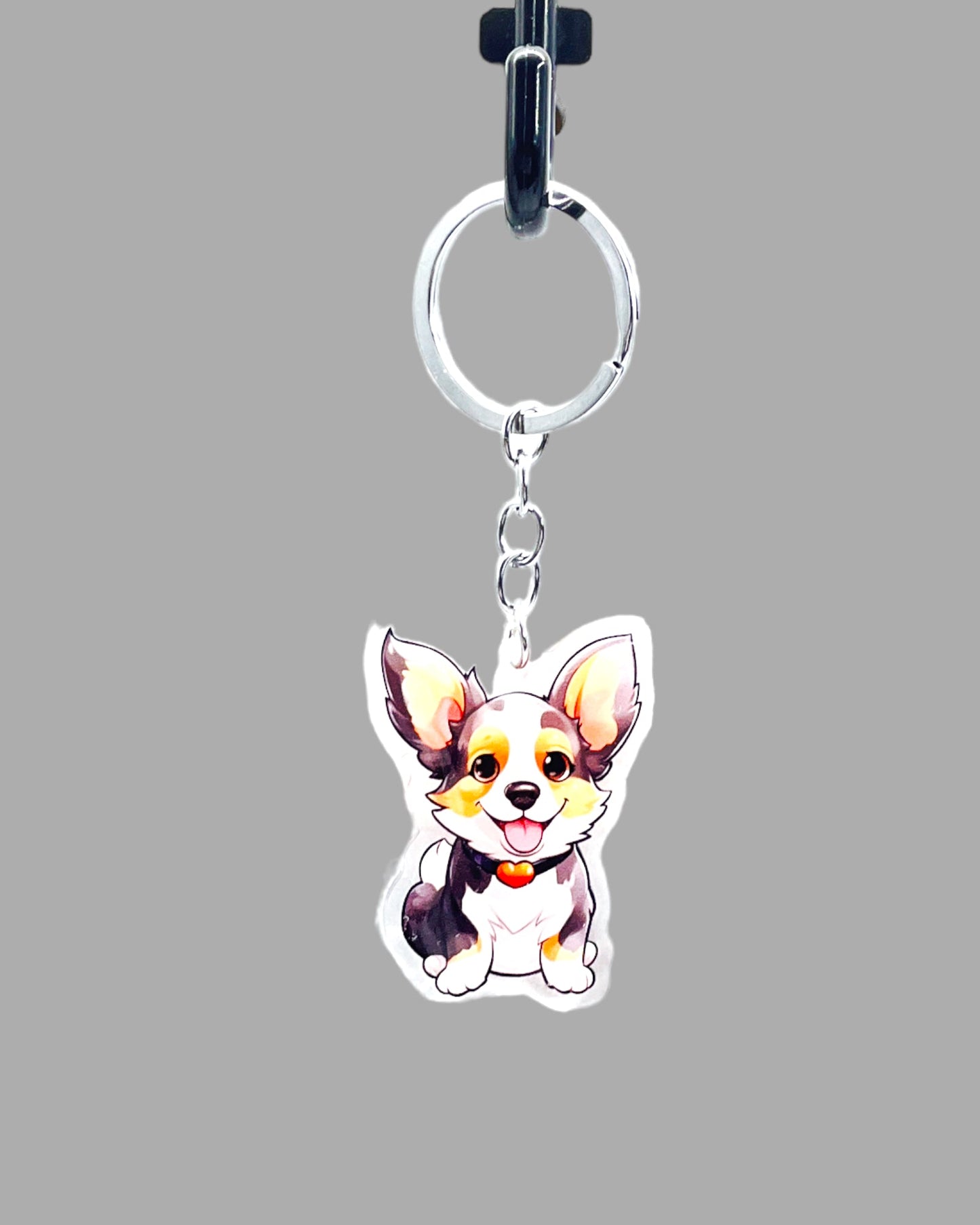 Great Dane Dog Acrylic keychain, Cute kawaii memorial ornament, pet portrait charm gift, backpack photo fob, dad car décor, dog mom gift