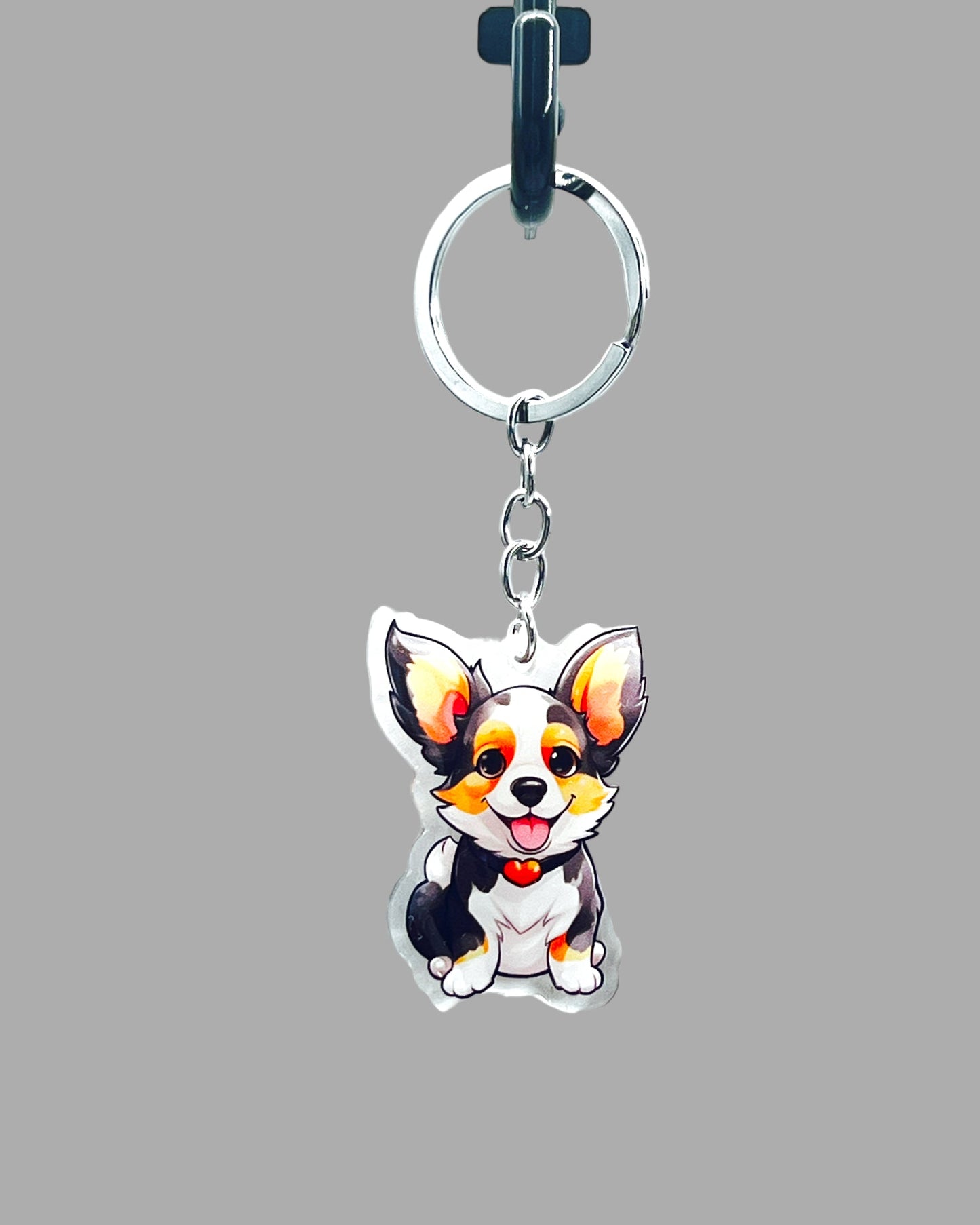 Great Dane Dog Acrylic keychain, Cute kawaii memorial ornament, pet portrait charm gift, backpack photo fob, dad car décor, dog mom gift