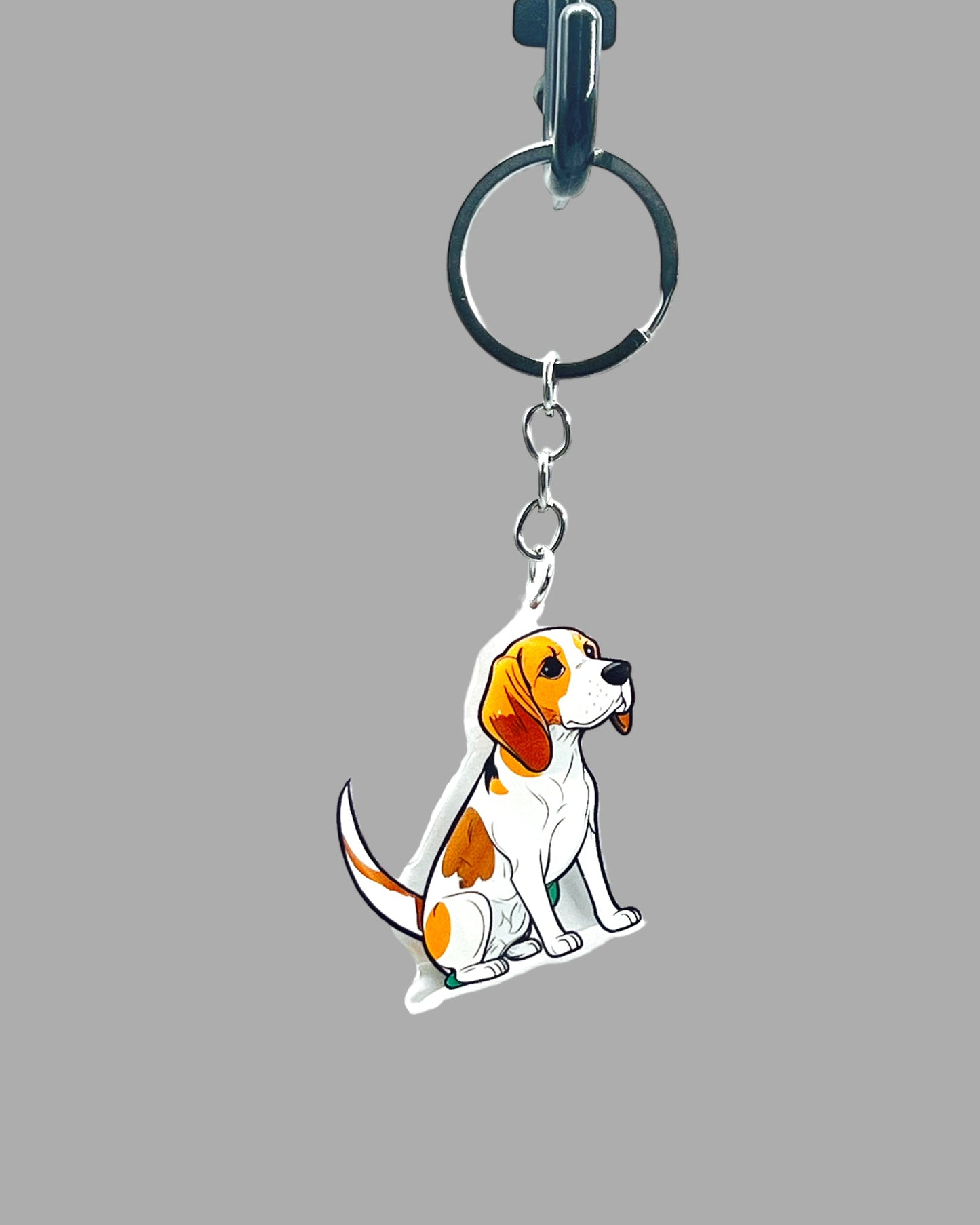 Great Dane Dog Acrylic keychain, Cute kawaii memorial ornament, pet portrait charm gift, backpack photo fob, dad car décor, dog mom gift