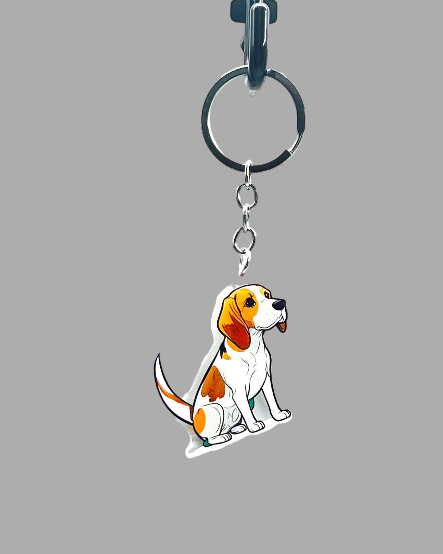 Great Dane Dog Acrylic keychain, Cute kawaii memorial ornament, pet portrait charm gift, backpack photo fob, dad car décor, dog mom gift