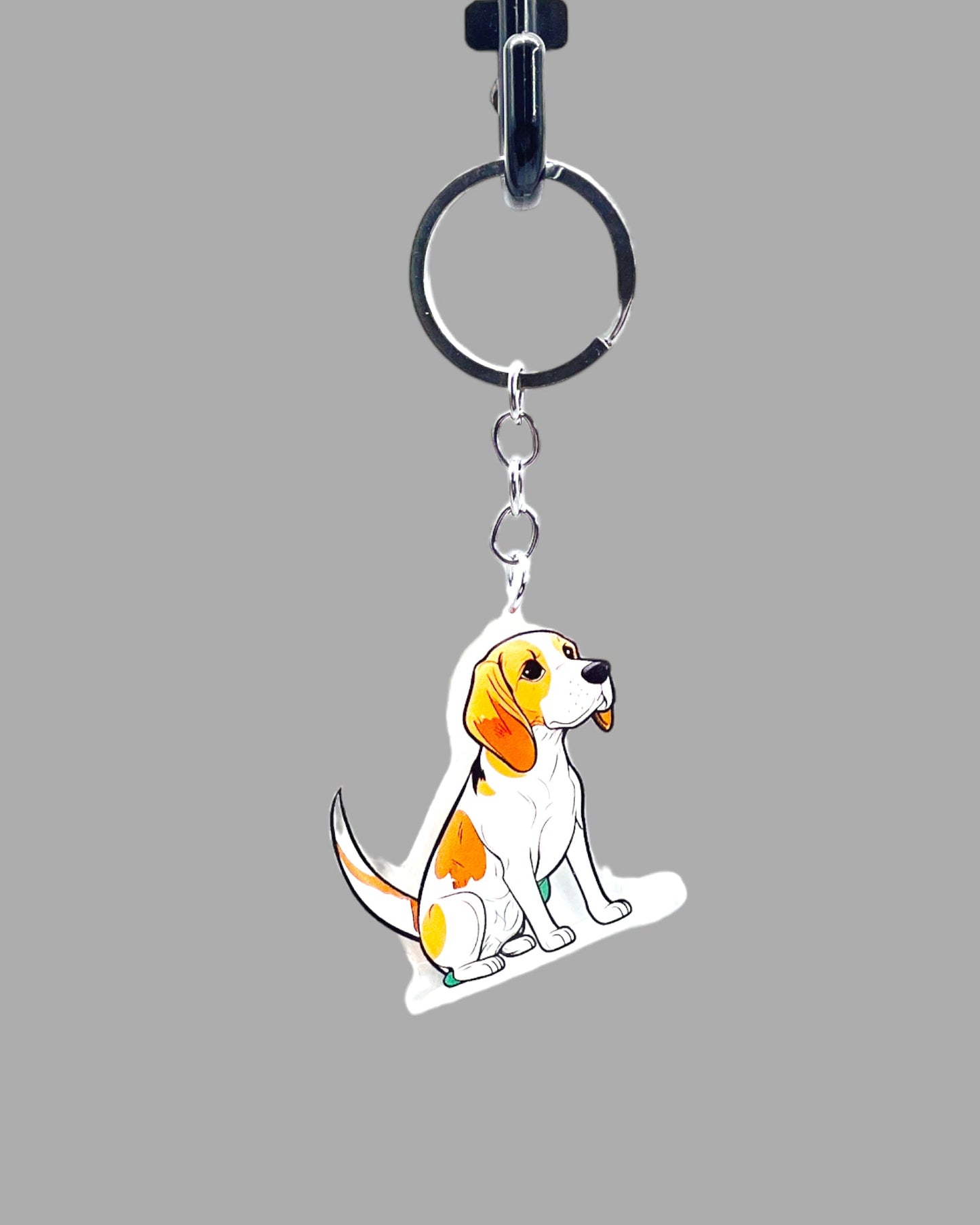 Great Dane Dog Acrylic keychain, Cute kawaii memorial ornament, pet portrait charm gift, backpack photo fob, dad car décor, dog mom gift