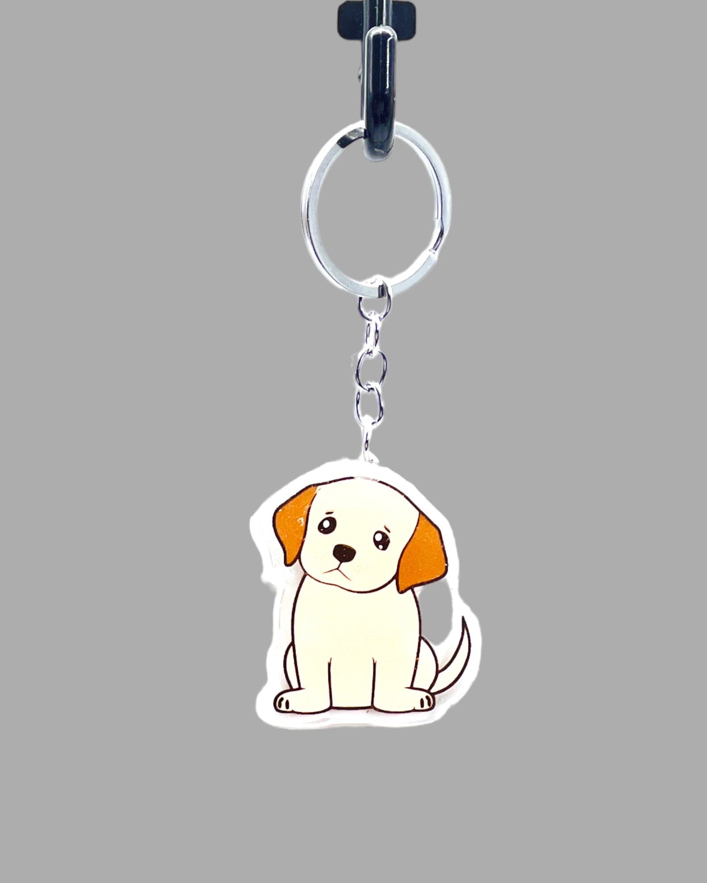 Dog  Acrylic Keychain Cute kawaii memorial ornament, pet portrait charm gift  backpack photo fob, dad car décor, dog mom gift