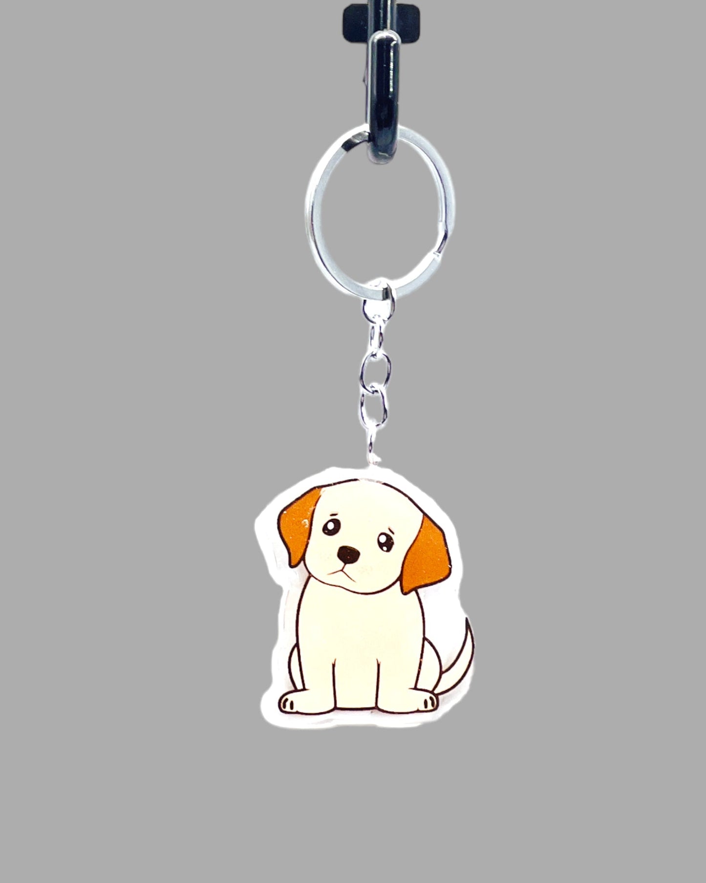 Dog  Acrylic Keychain Cute kawaii memorial ornament, pet portrait charm gift  backpack photo fob, dad car décor, dog mom gift