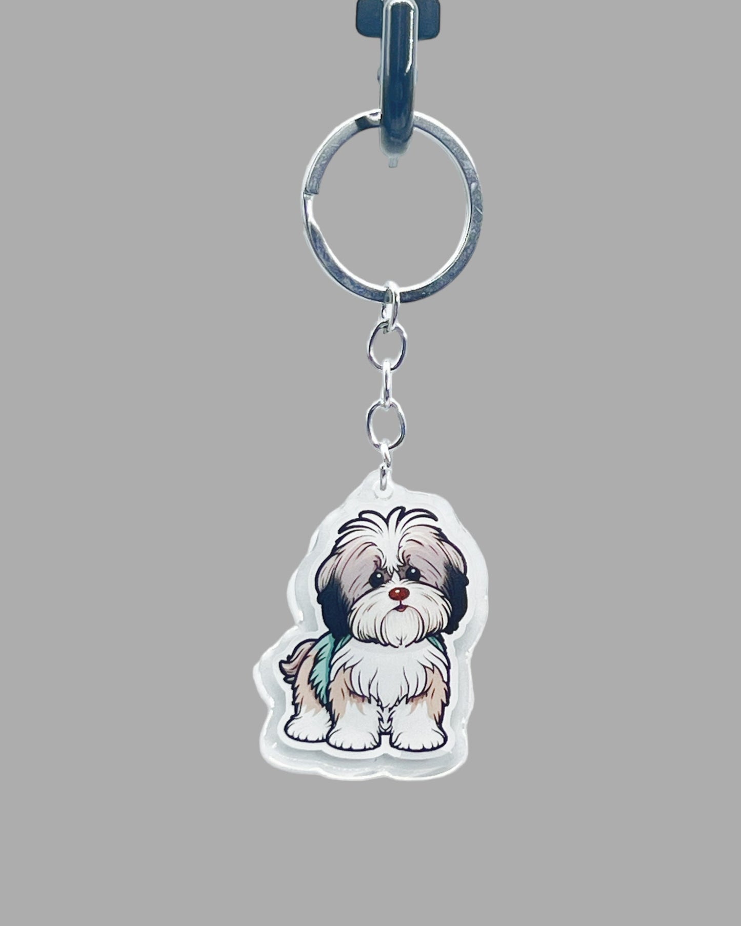 German Shorthaired Pointer Dog Acrylic Keychain, Cute kawaii memorial ornament, pet portrait charm gift backpack fob, dad car décor, dog mom gift