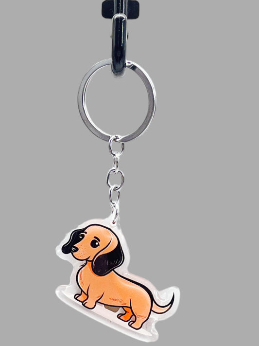 Corgi Dog Acrylic Keychain Cute kawaii memorial ornament, pet portrait charm gift  backpack photo fob, dad car décor, dog mom gift