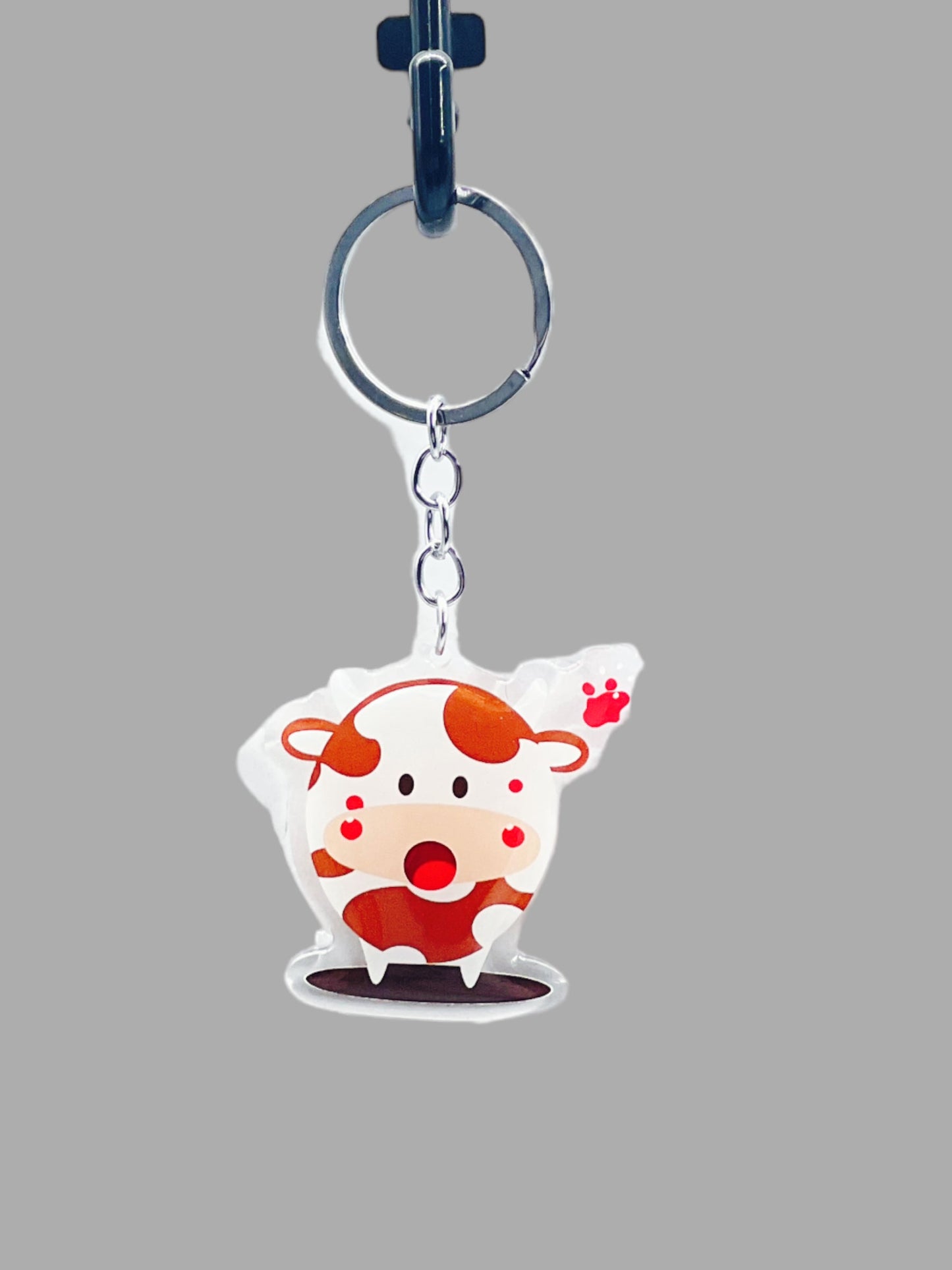 Holstein Cow Acrylic Keychain