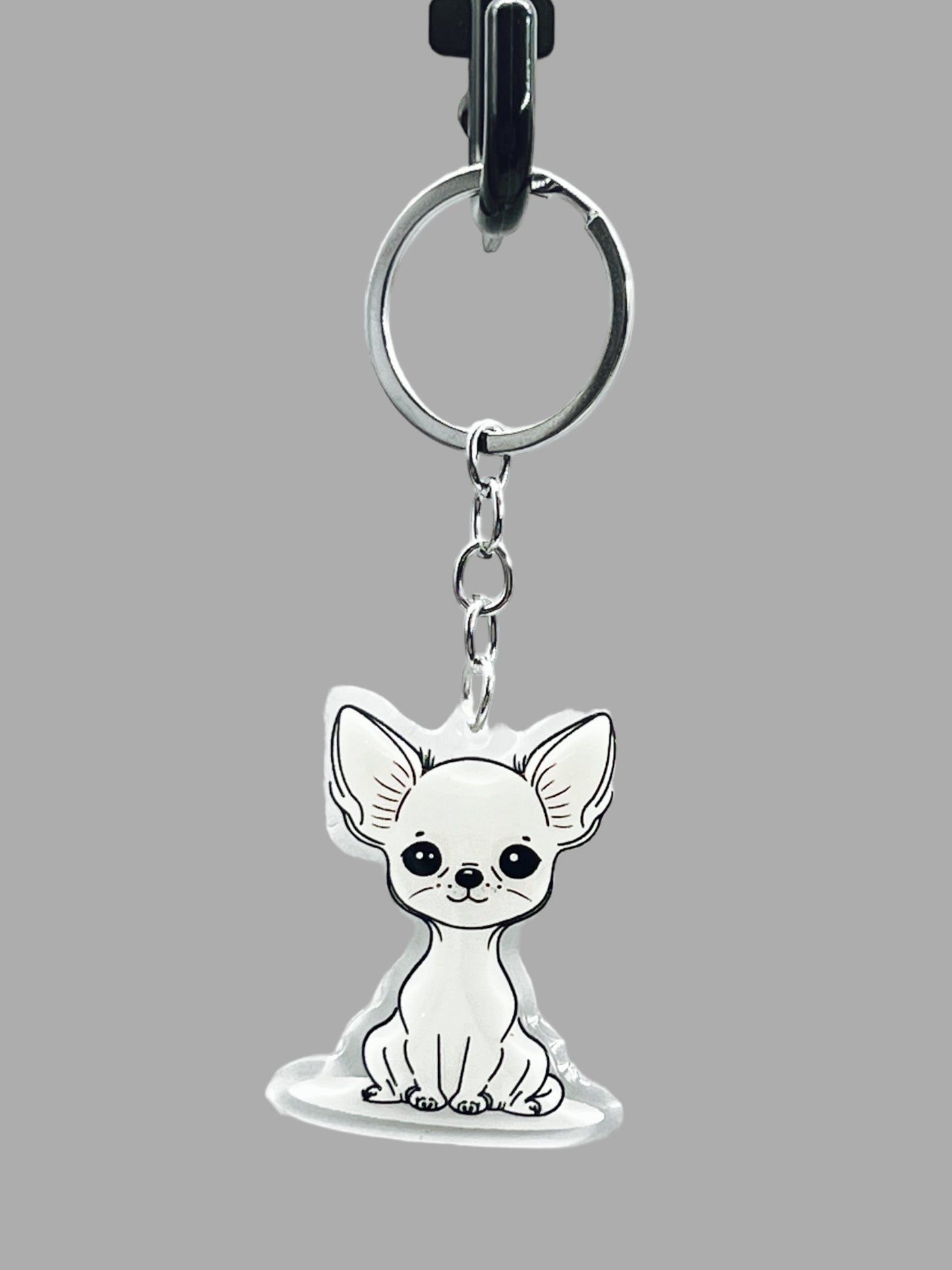 Siamese Cat Acrylic Keychain, Cute kawaii memorial ornament, pet portrait charm, backpack fob, dad car décor, stocking stuffer, birthday gift