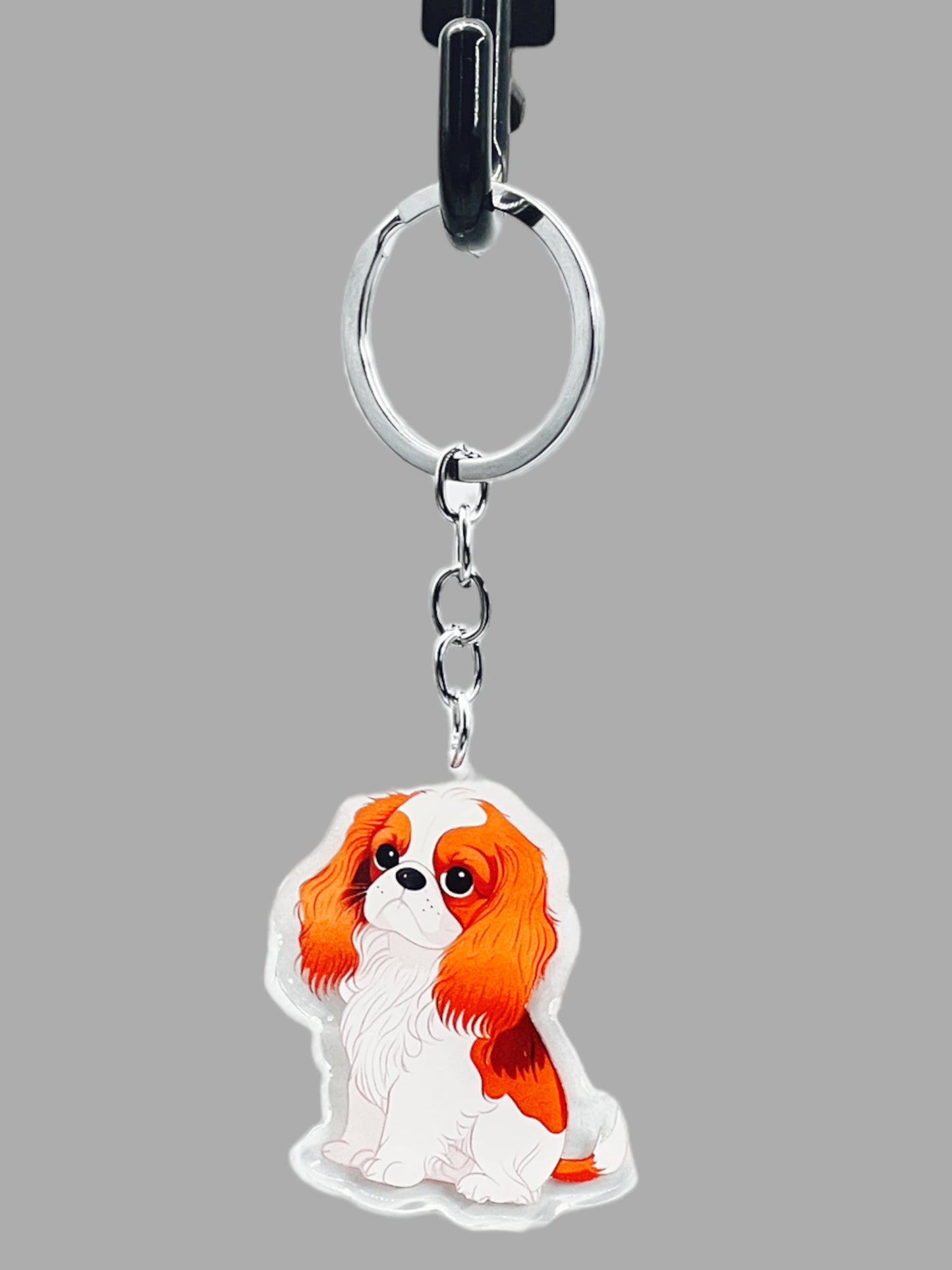 Doberman Pinscher Dog Acrylic Keychain Cute kawaii memorial ornament, pet portrait charm gift  backpack photo fob, dad car décor, dog mom gift