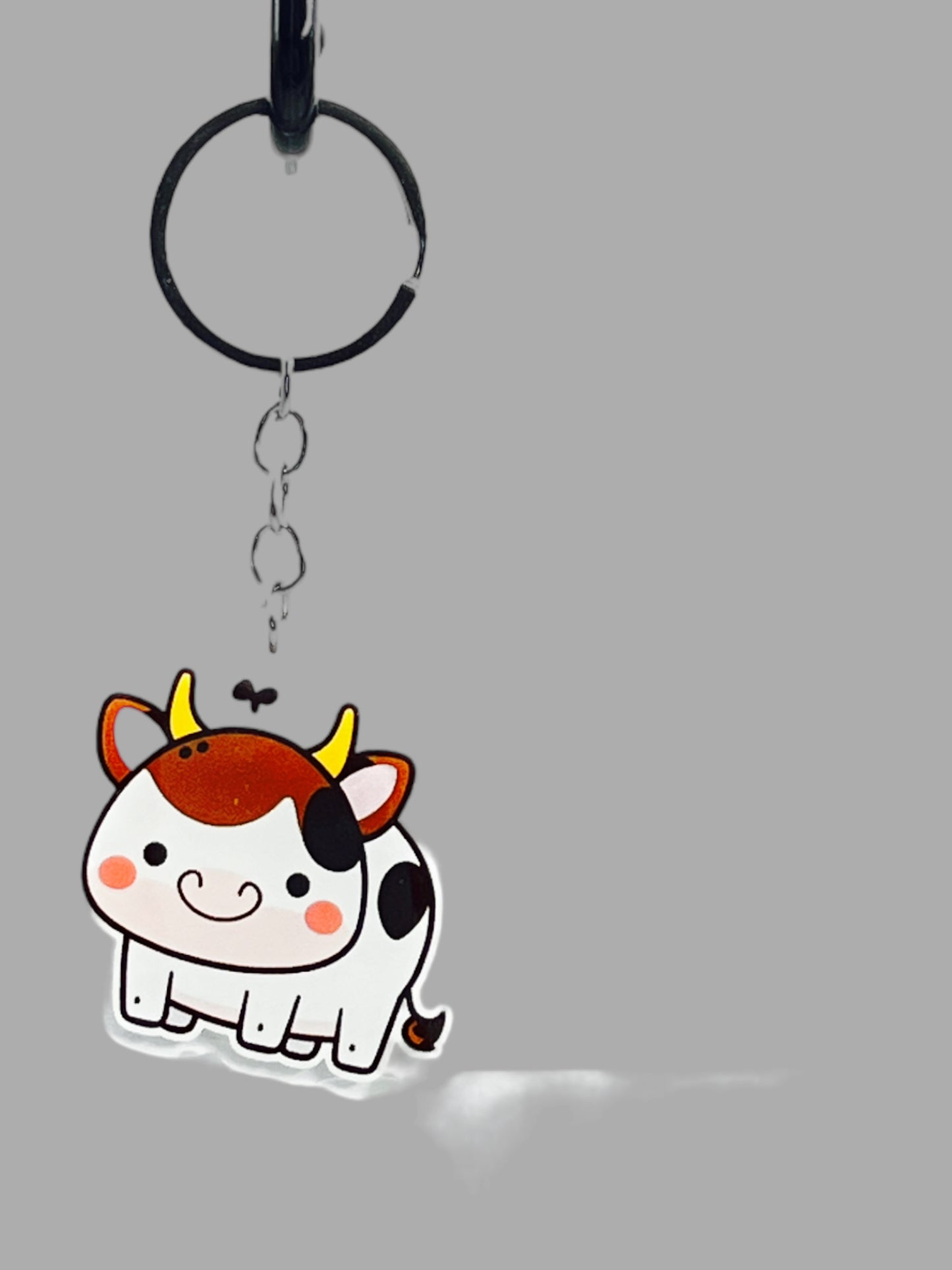 Holstien Cow Acrylic Keychain