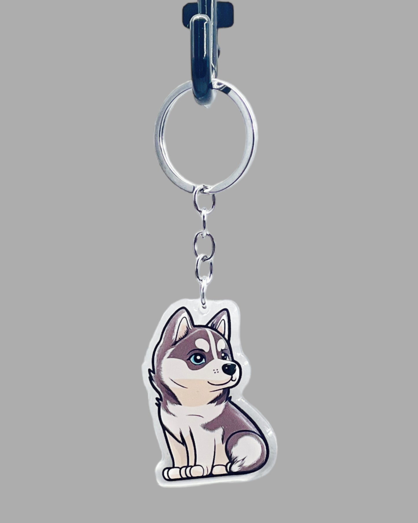 Dog  Acrylic Keychain Cute kawaii memorial ornament, pet portrait charm gift  backpack photo fob, dad car décor, dog mom gift