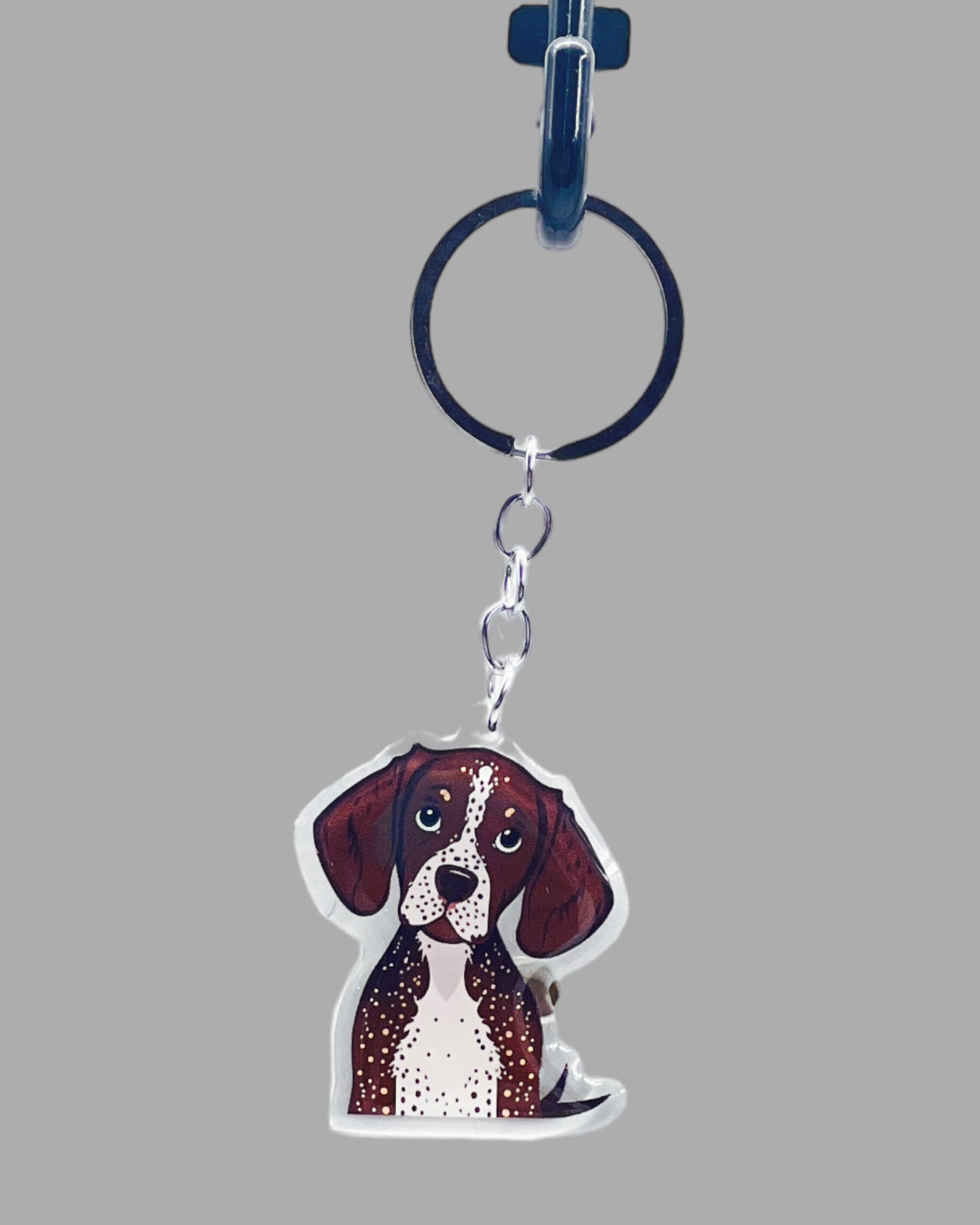 Dog  Acrylic keychain Cute kawaii memorial ornament, pet portrait charm gift  backpack photo fob, dad car décor, dog mom gift