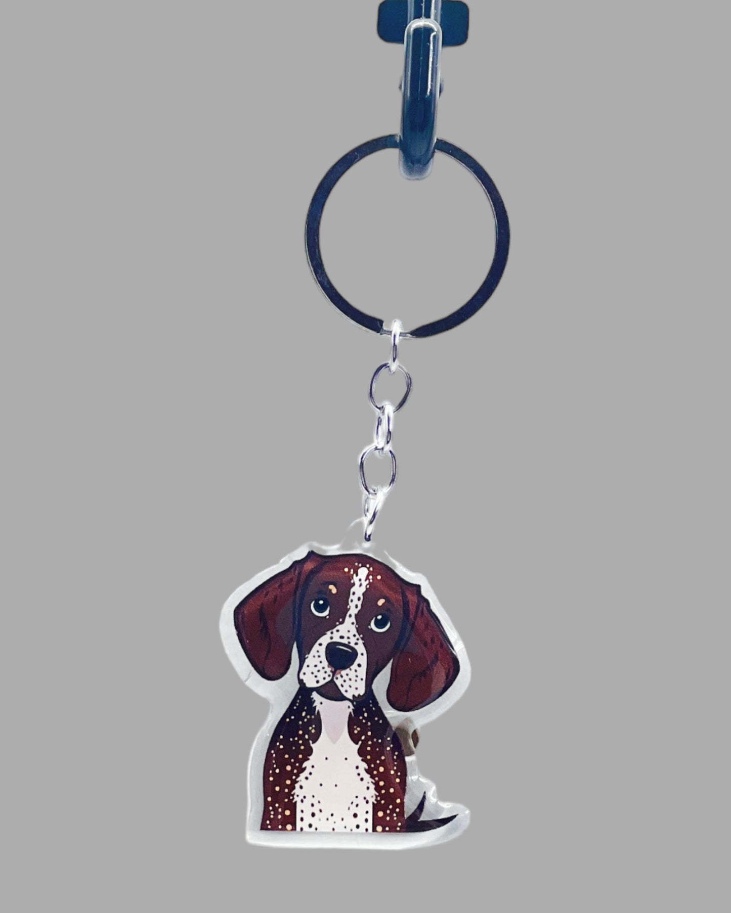 Dog  Acrylic keychain Cute kawaii memorial ornament, pet portrait charm gift  backpack photo fob, dad car décor, dog mom gift