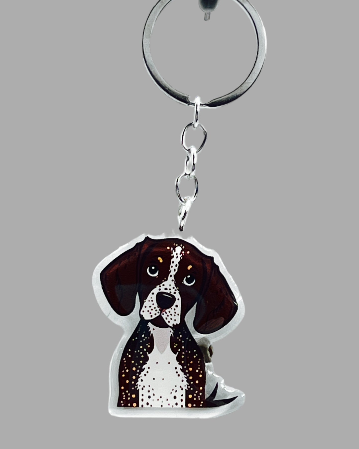 Dog  Acrylic keychain Cute kawaii memorial ornament, pet portrait charm gift  backpack photo fob, dad car décor, dog mom gift