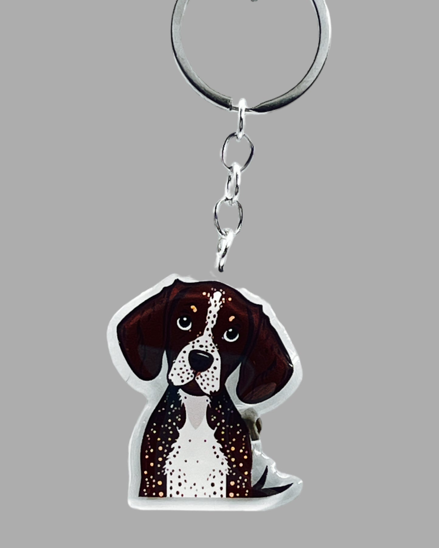 Dog  Acrylic keychain Cute kawaii memorial ornament, pet portrait charm gift  backpack photo fob, dad car décor, dog mom gift