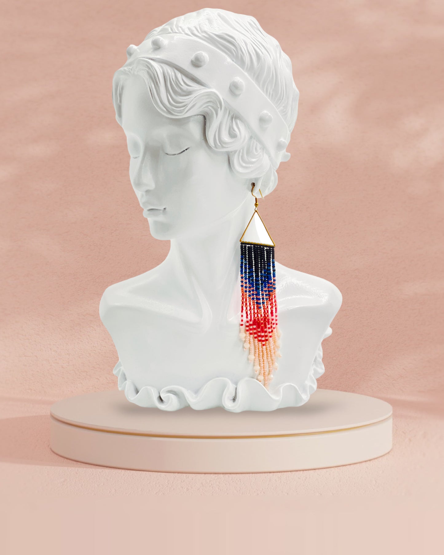 Handcrafted Beaded Fringe Earrings: Drop Dangle Style, Ideal for Summer, Weddings, and Special Gifts for Bridesmaids, Best Friends, and mothers