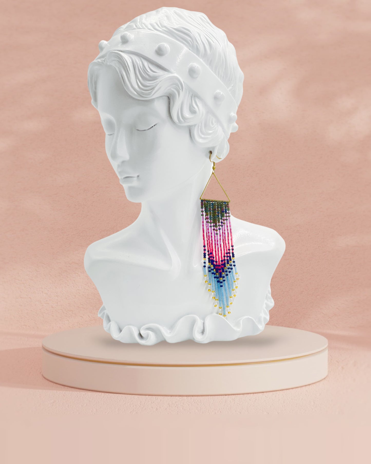 Handcrafted Beaded Fringe Earrings: Drop Dangle Style, Ideal for Summer, Weddings, and Special Gifts for Bridesmaids, Best Friends, and mothers