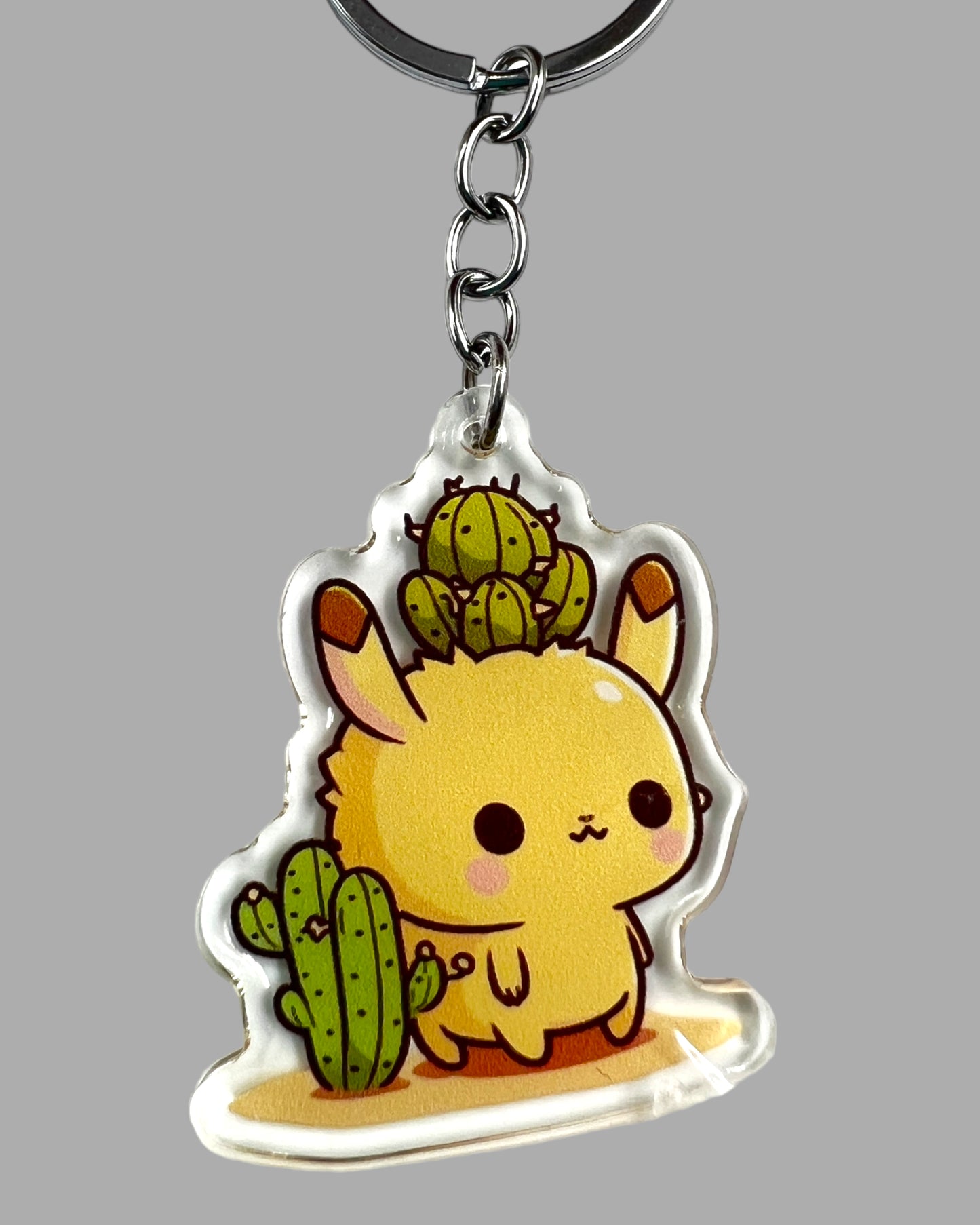 Cactus Illama Farm animal Acrylic Keychain