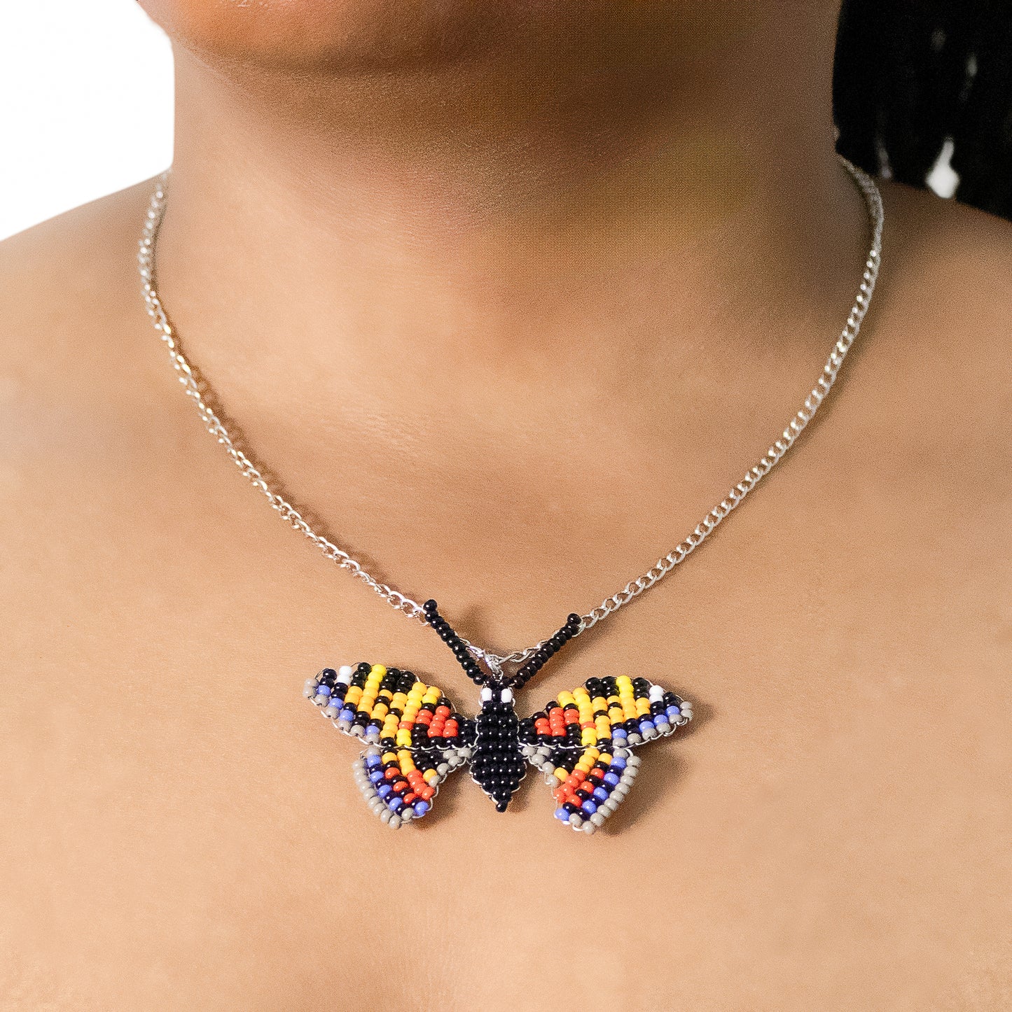 Butterfly pendant necklace