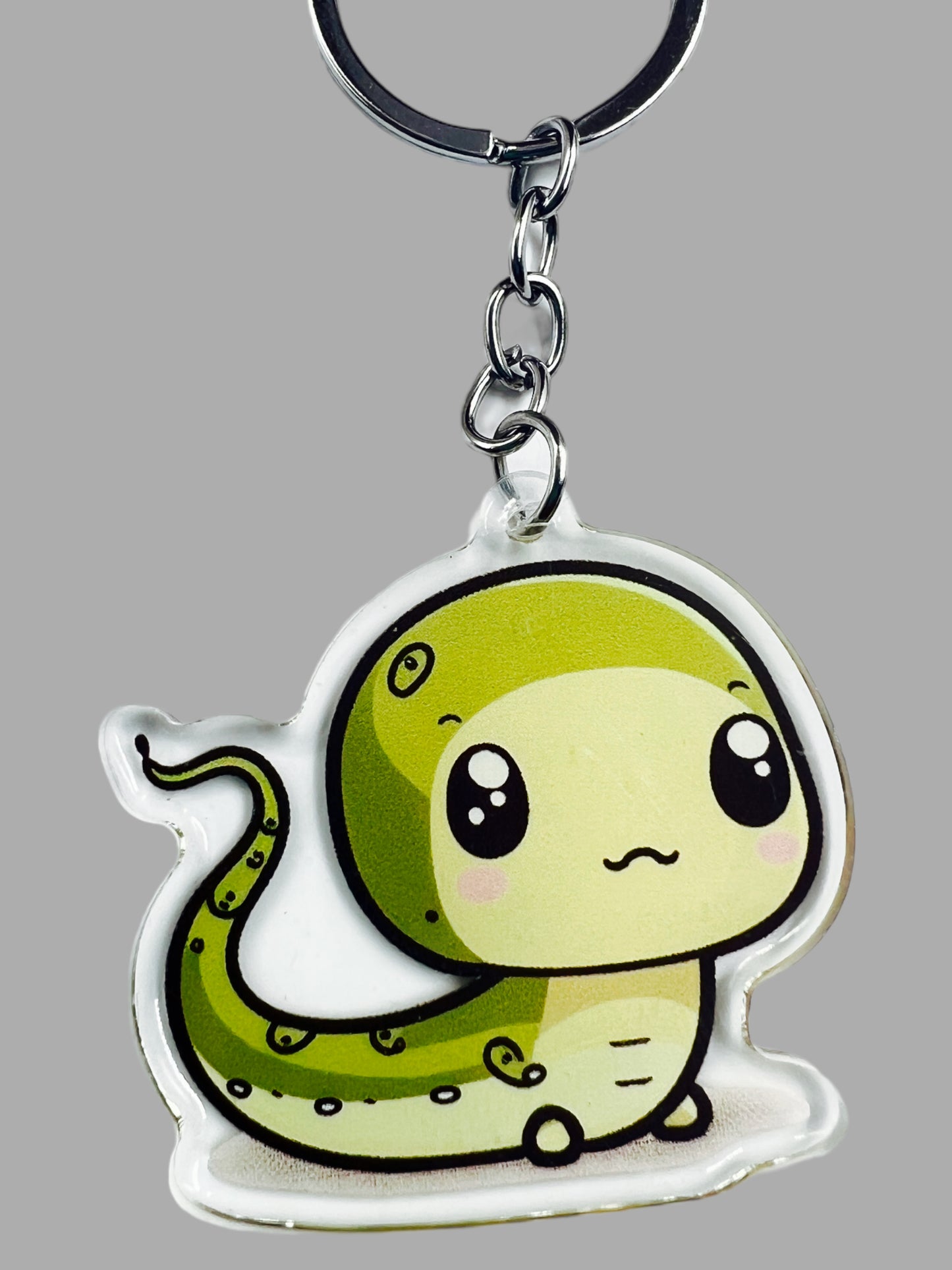 Salamander Acrylic Keychain, Wildlife Cute kawaii memorial ornament, pet portrait charm, backpack fob, dad car décor, stocking stuffer, birthday gift