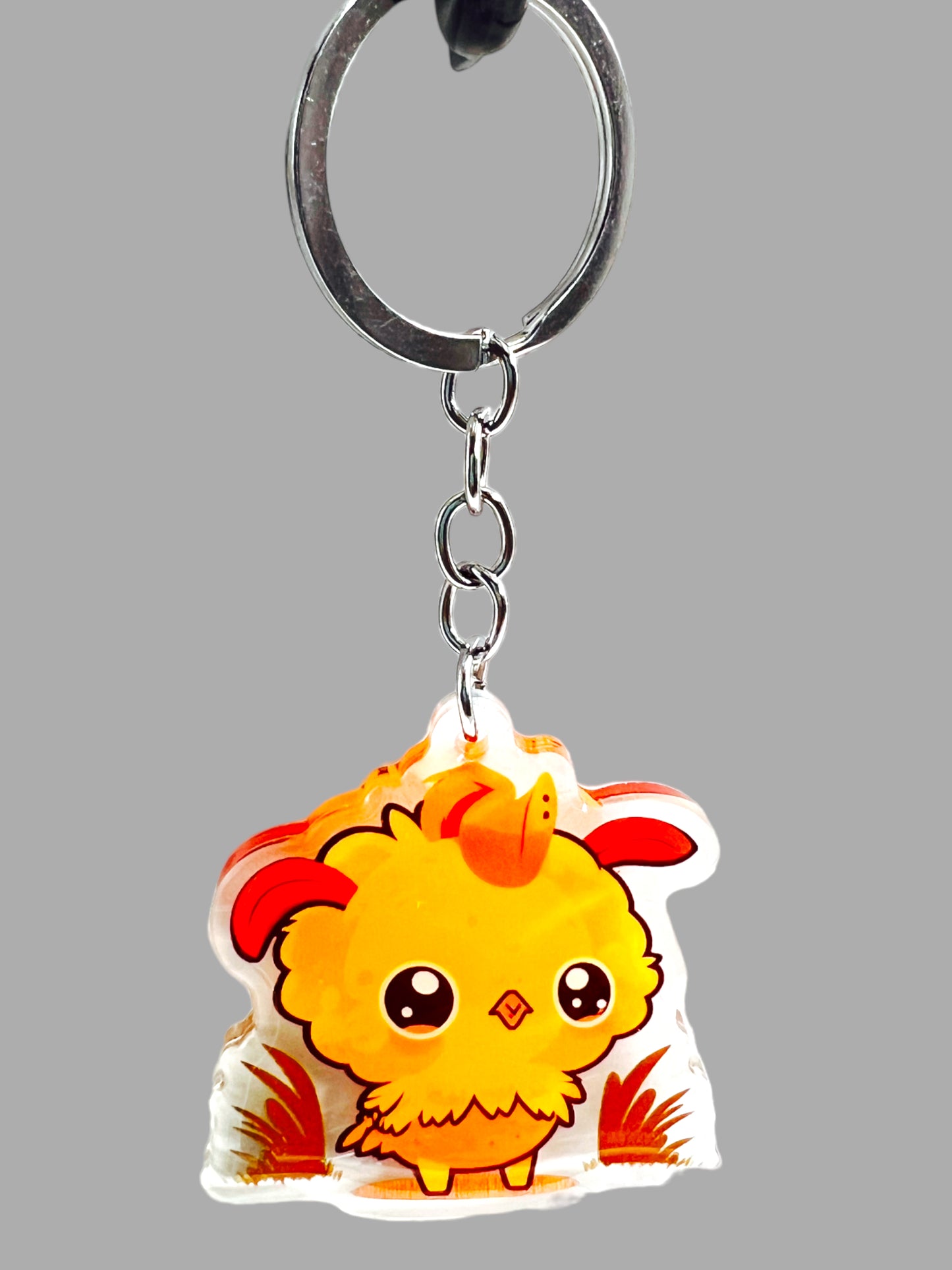 Kawaii cartoon style Illama farm animal Acrylic Keychain