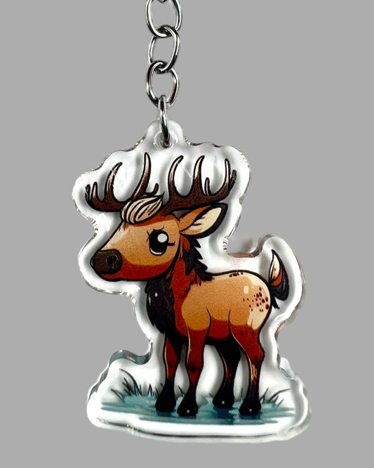 Elk Acrylic Keychain