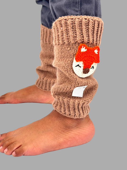 Cute Fox Crochet Leg Warmers . Ideal Gift for Girls . Granddaughter, Daughter, Niece . Perfect for Stocking Stuffers, Baby Showers, Back-to-School